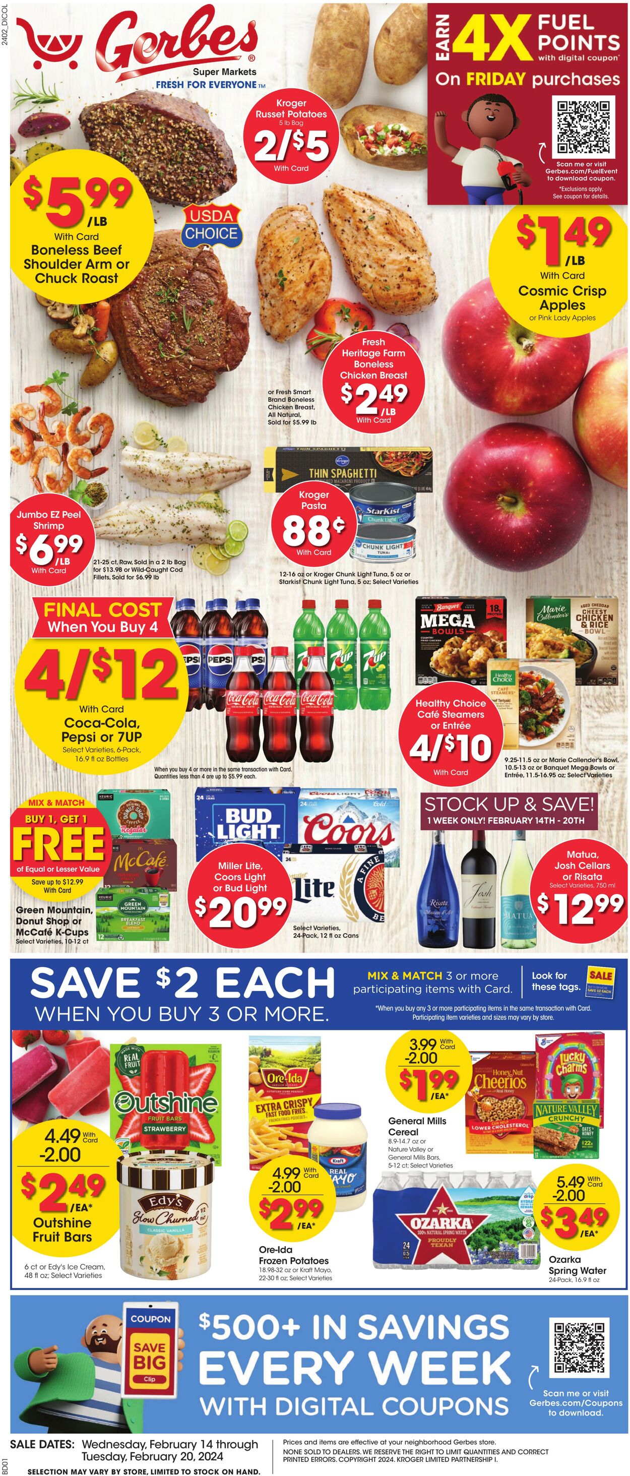 Weekly ad Gerbes Supermarkets 02/14/2024 - 02/20/2024