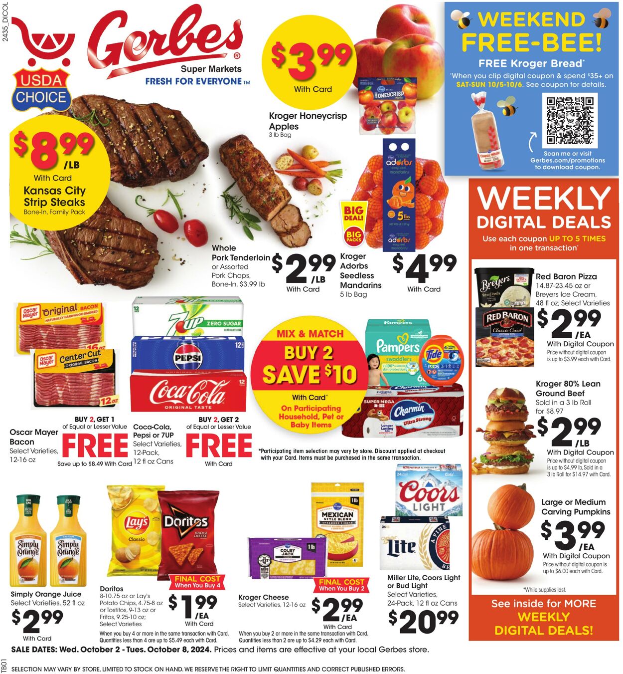 Weekly ad Gerbes Supermarkets 10/02/2024 - 10/08/2024