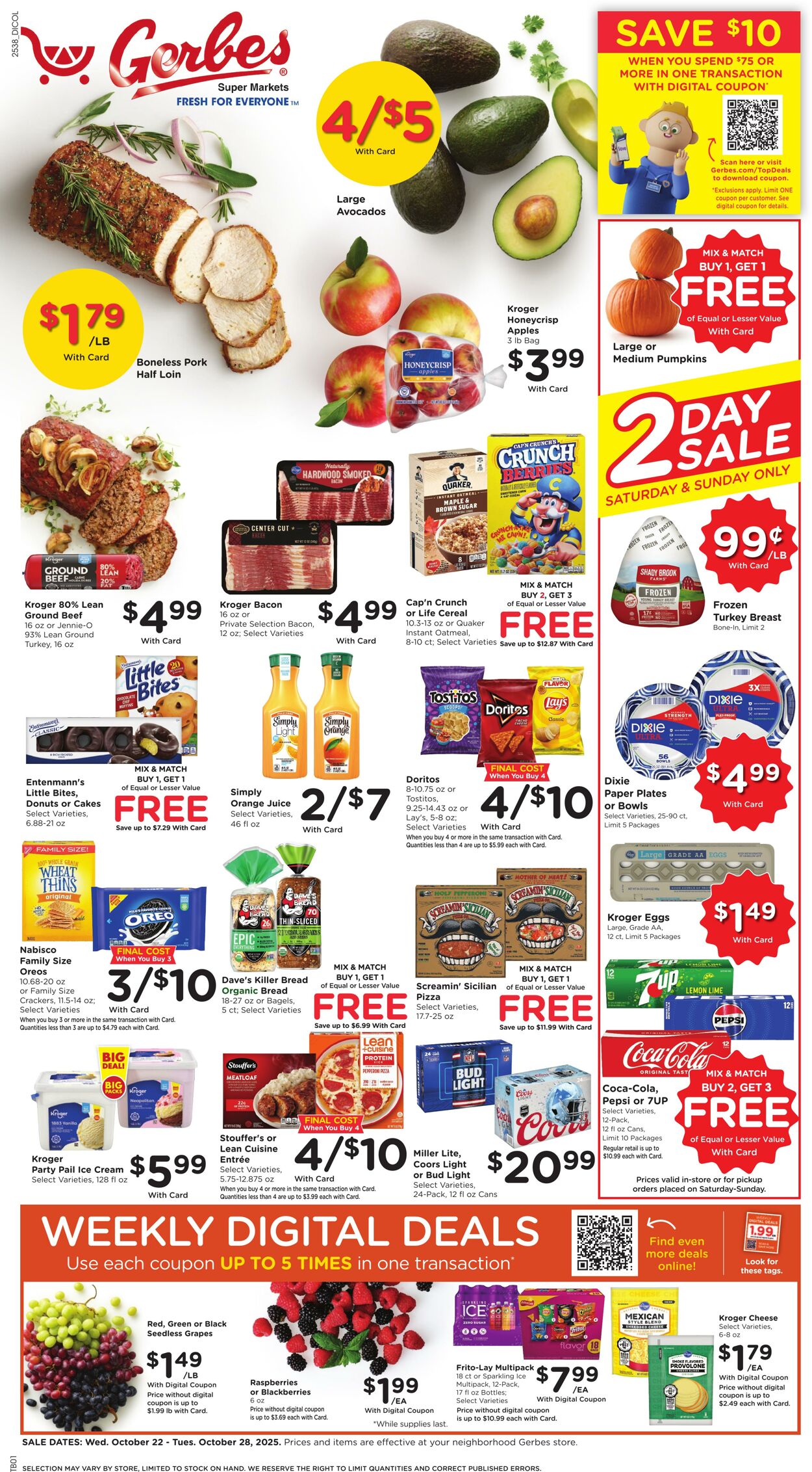 Weekly ad Gerbes Supermarkets 10/22/2025 - 10/28/2025
