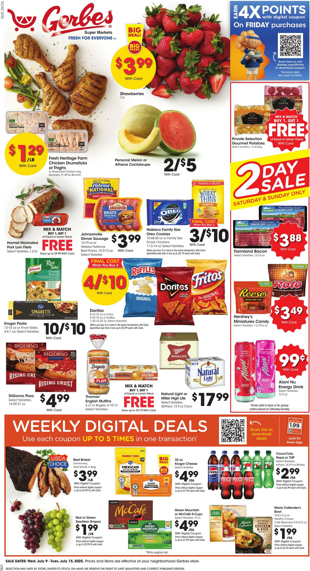 Weekly ad Gerbes Supermarkets 07/09/2025 - 07/15/2025