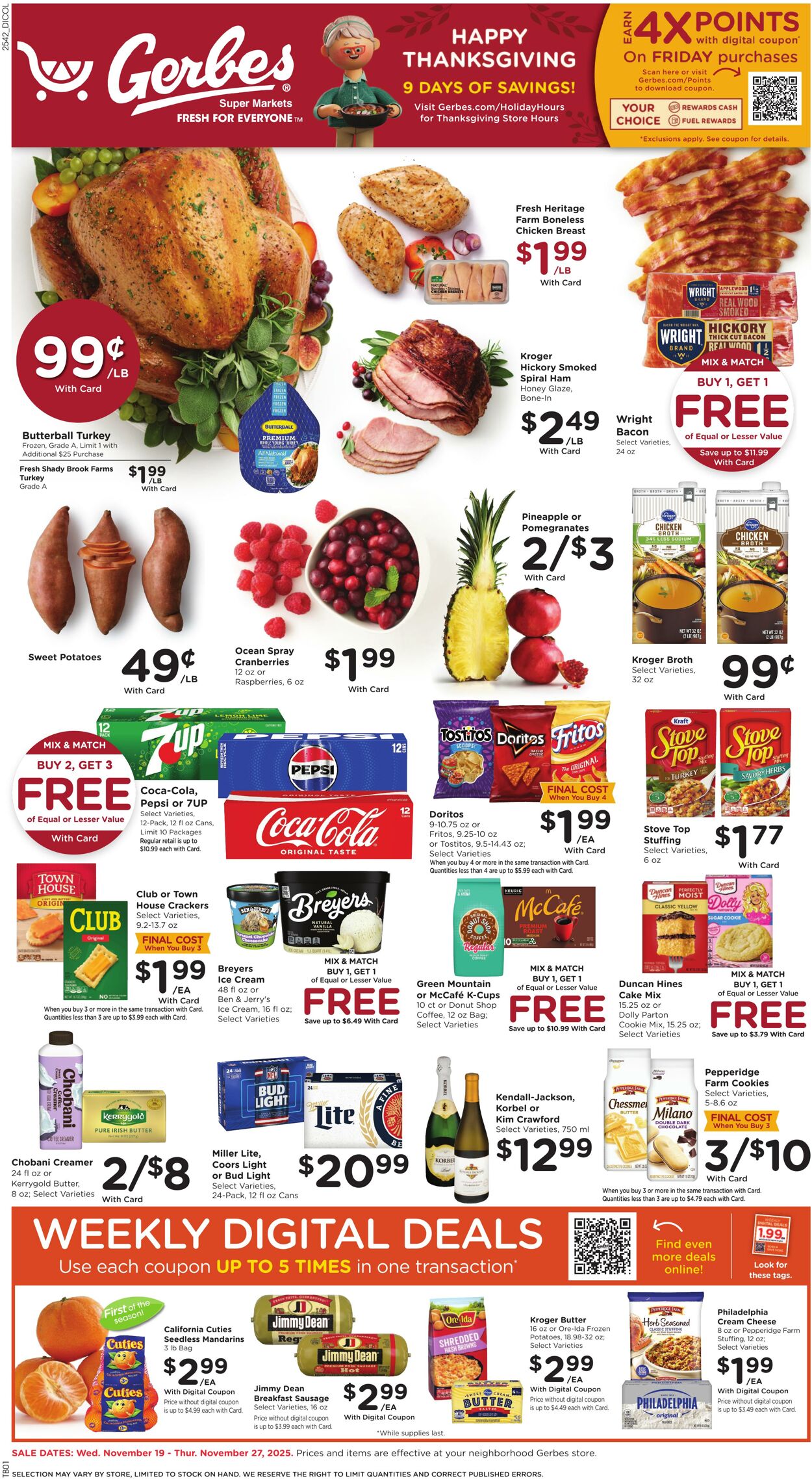 Weekly ad Gerbes Supermarkets 11/19/2025 - 11/27/2025