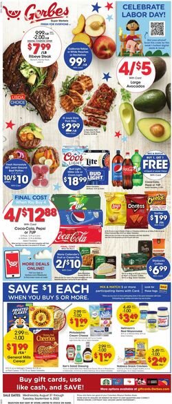 Weekly ad Gerbes Supermarkets 08/31/2022-09/06/2022