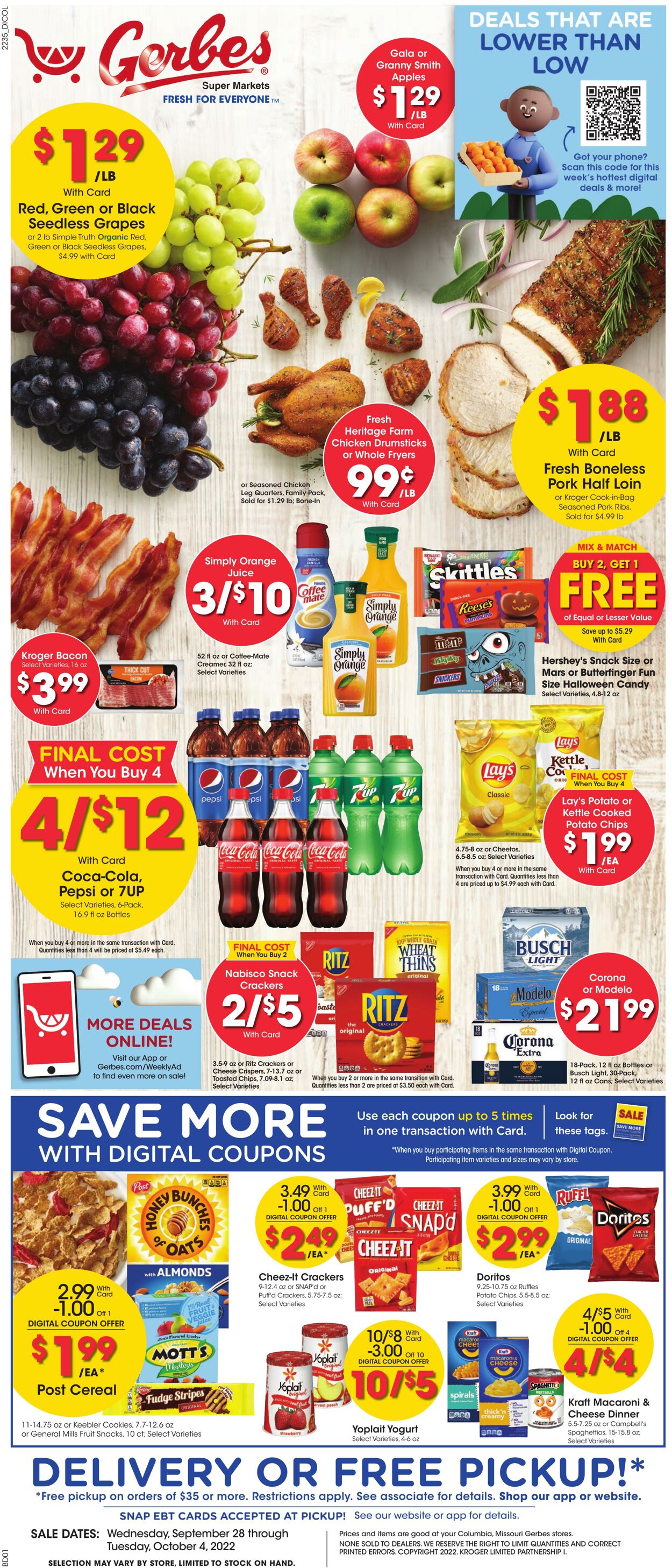 Gerbes Supermarkets Promotional weekly ads