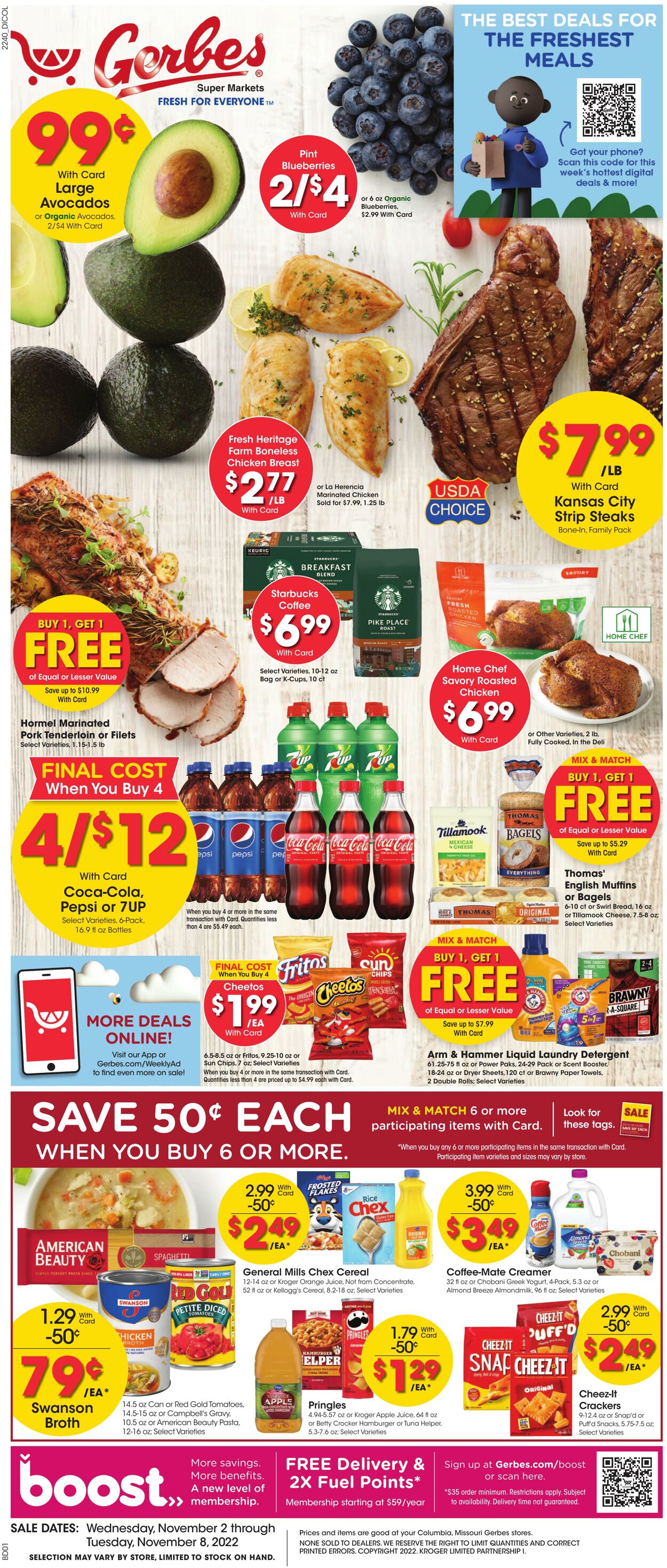 Weekly ad Gerbes Supermarkets 11/02/2022 - 11/08/2022