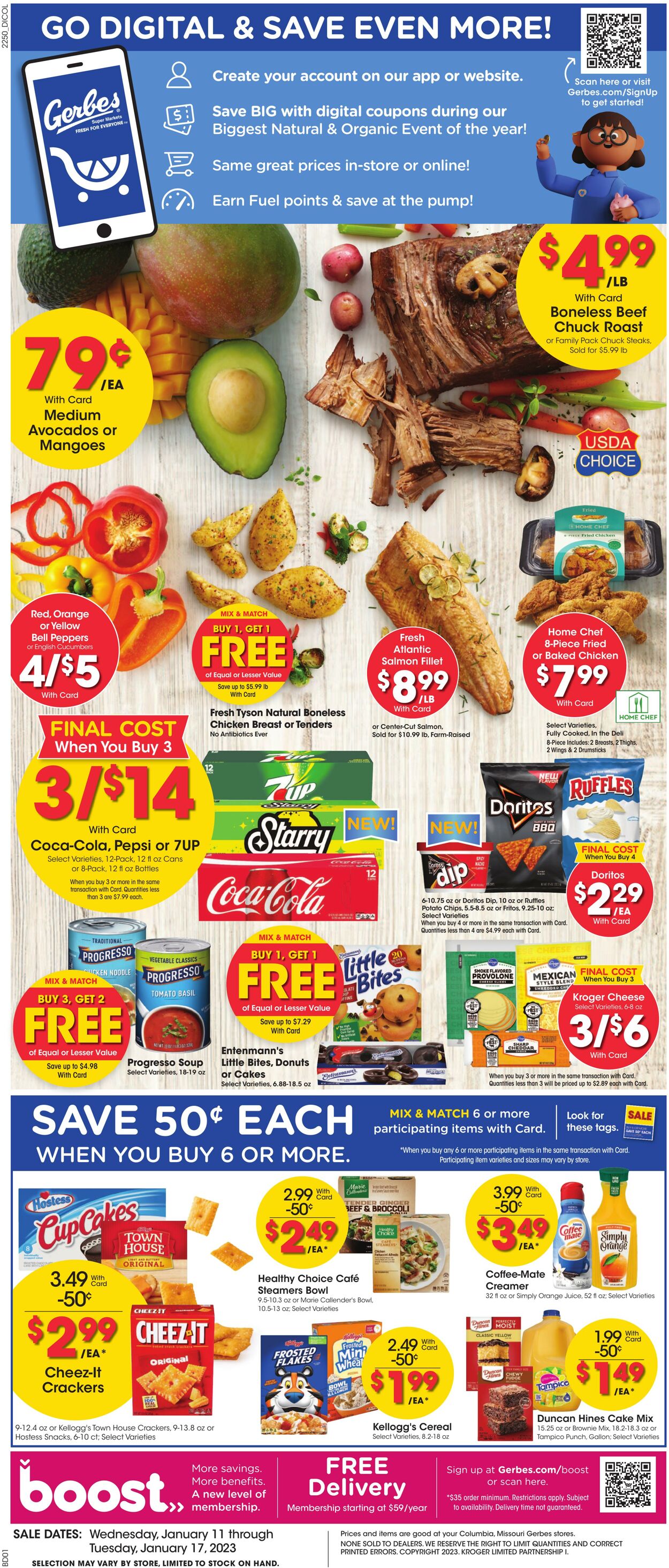 Weekly ad Gerbes Supermarkets 01/11/2023 - 01/17/2023
