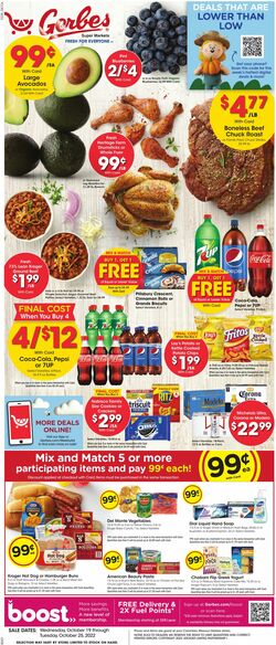 Weekly ad Gerbes Supermarkets 10/19/2022-10/25/2022