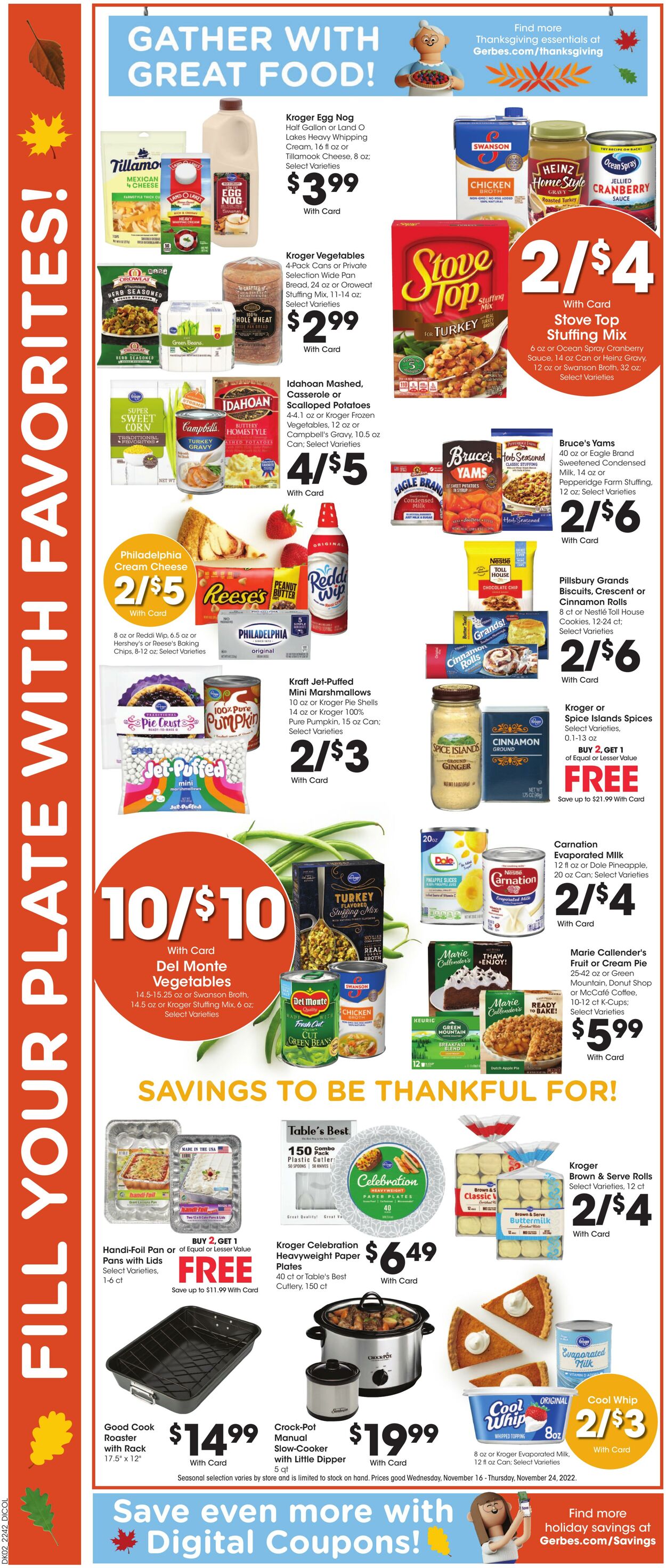 Weekly ad Gerbes Supermarkets 11/16/2022 - 11/24/2022