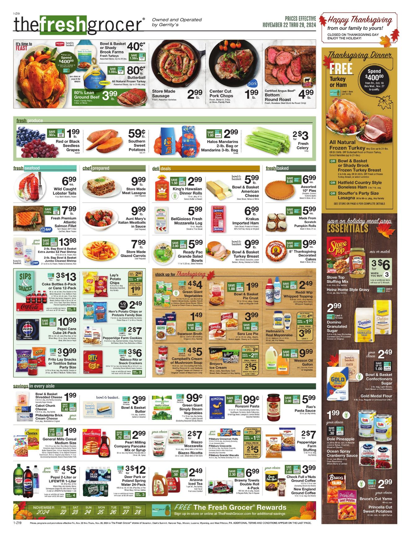 Weekly ad Gerrity's Supermarkets 11/22/2024 - 11/28/2024