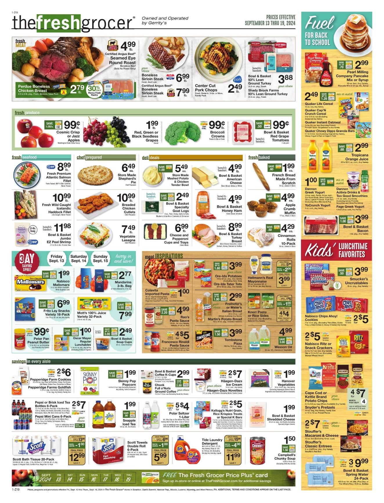 Weekly ad Gerrity's Supermarkets 09/13/2024 - 09/19/2024