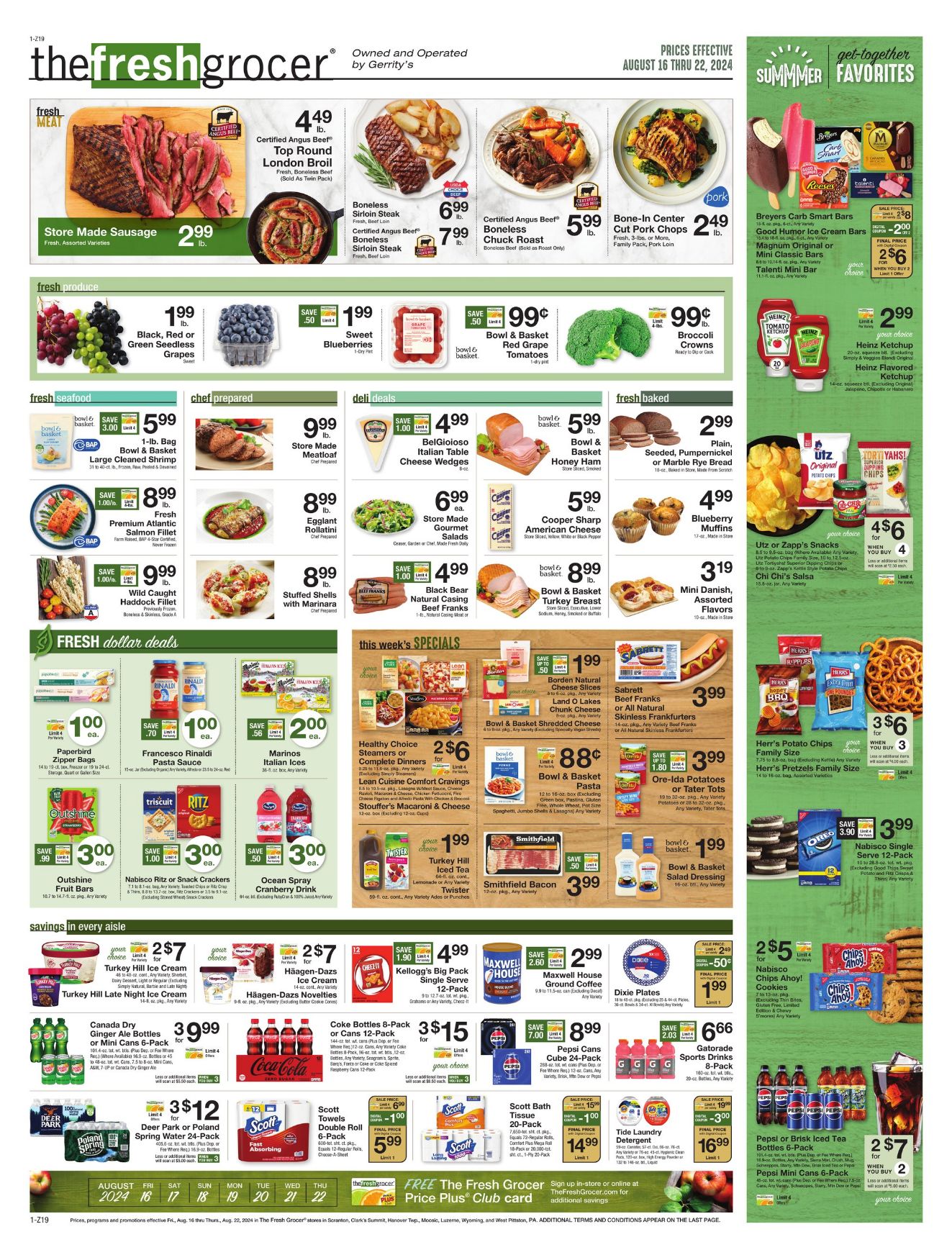 Weekly ad Gerrity's Supermarkets 08/16/2024 - 08/22/2024