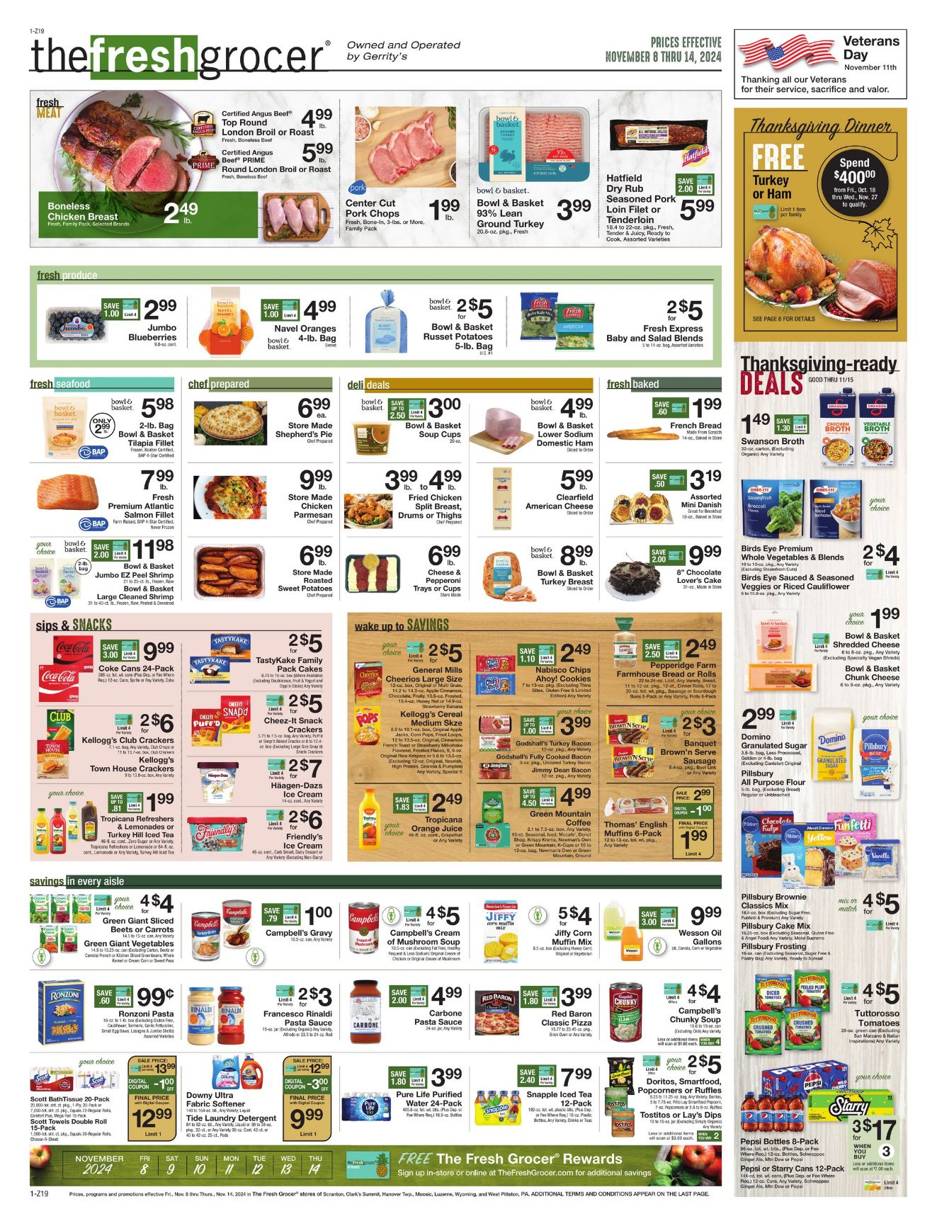 Weekly ad Gerrity's Supermarkets 11/08/2024 - 11/14/2024