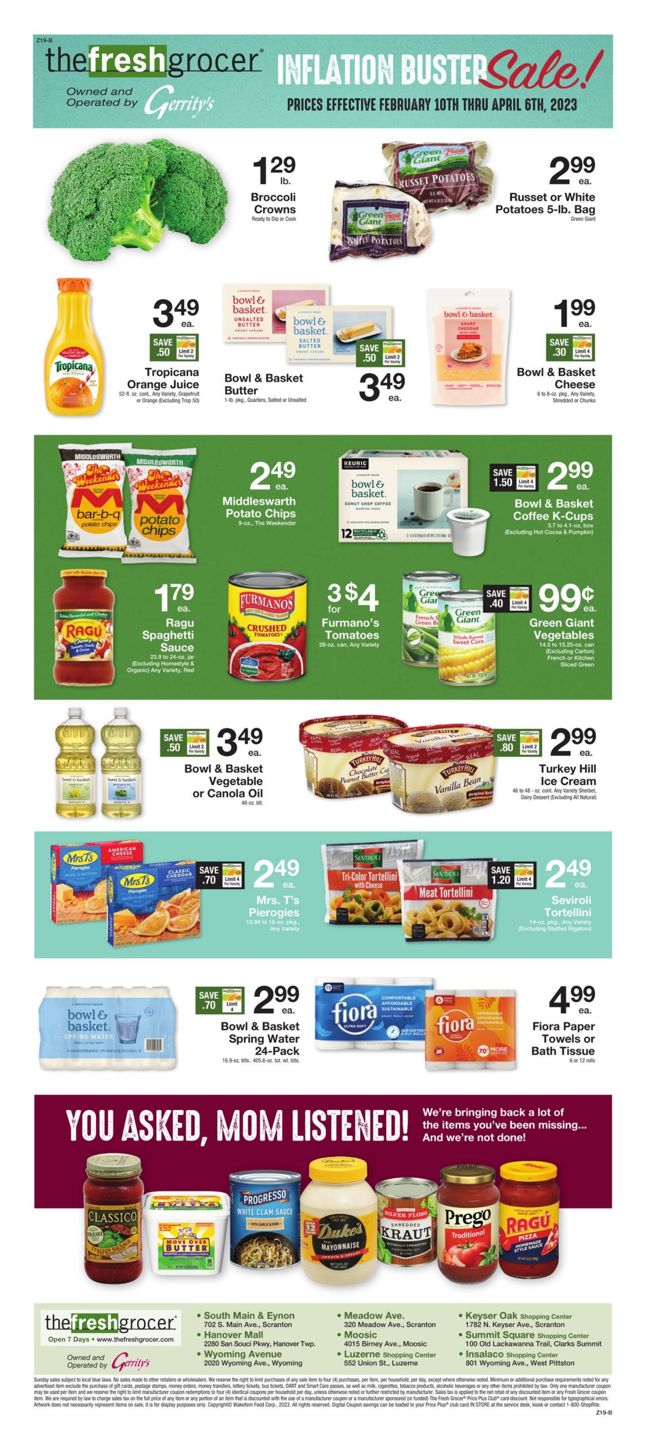 Weekly ad Gerrity's Supermarkets 03/03/2023 - 03/09/2023