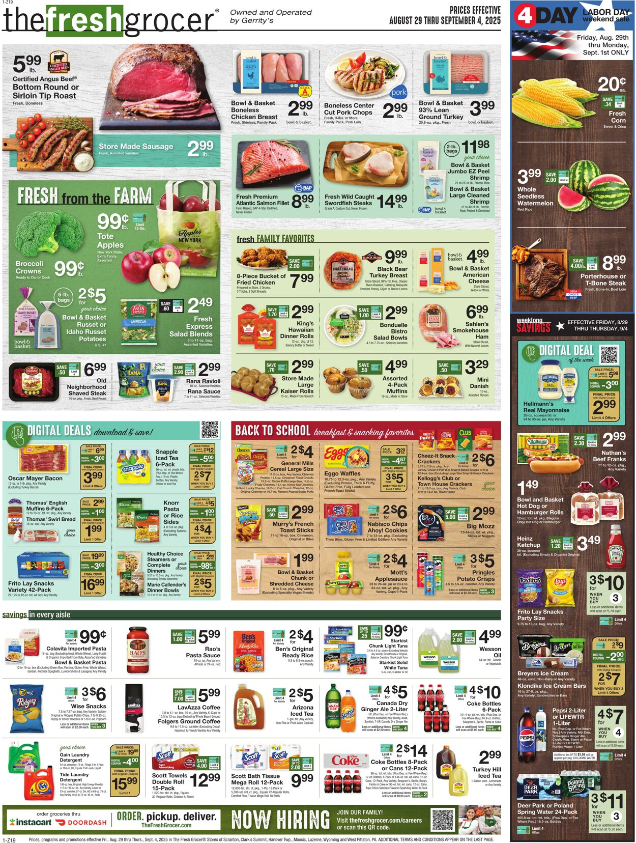 Weekly ad Gerrity's Supermarkets 08/28/2025 - 09/04/2025
