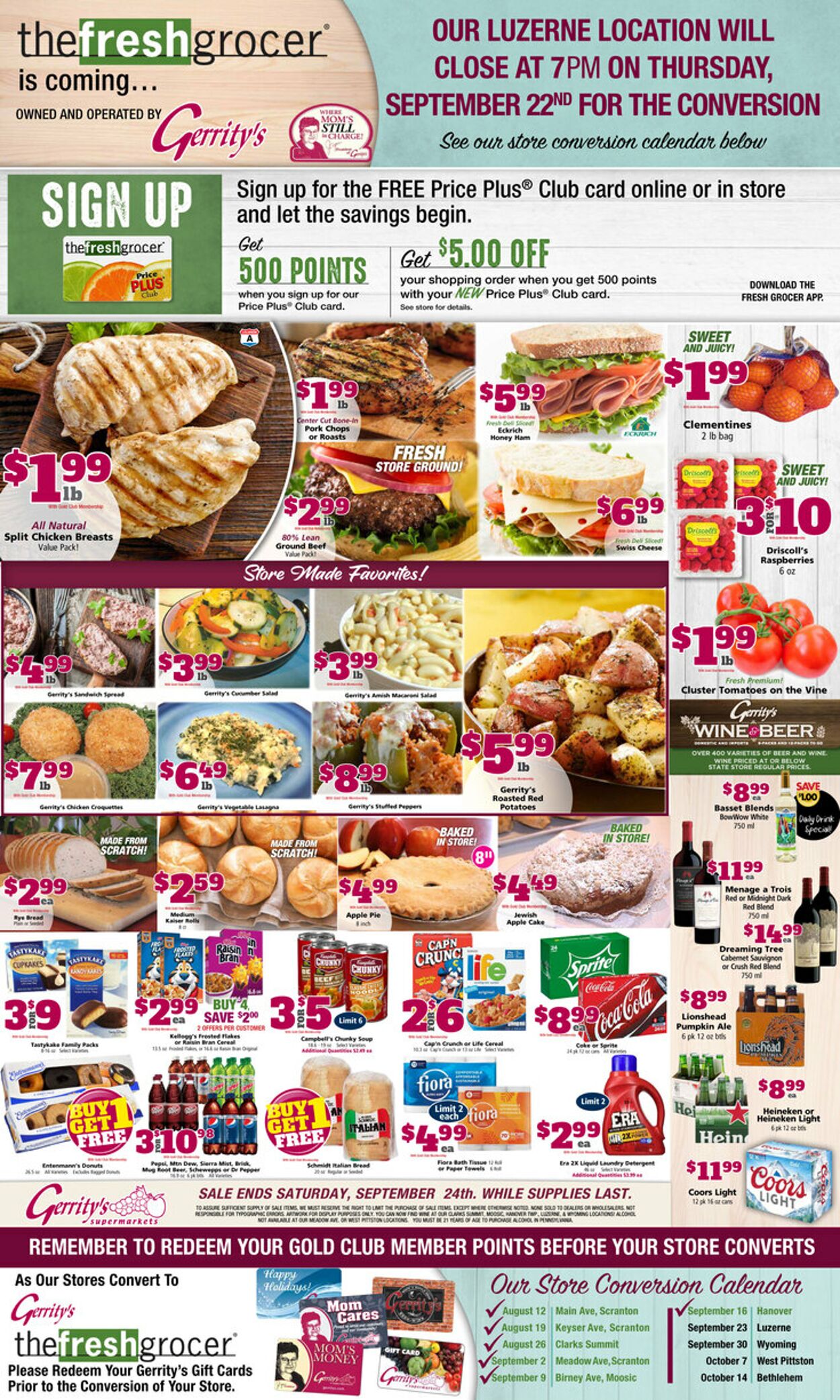 Weekly ad Gerrity's Supermarkets 09/18/2022 - 09/24/2022