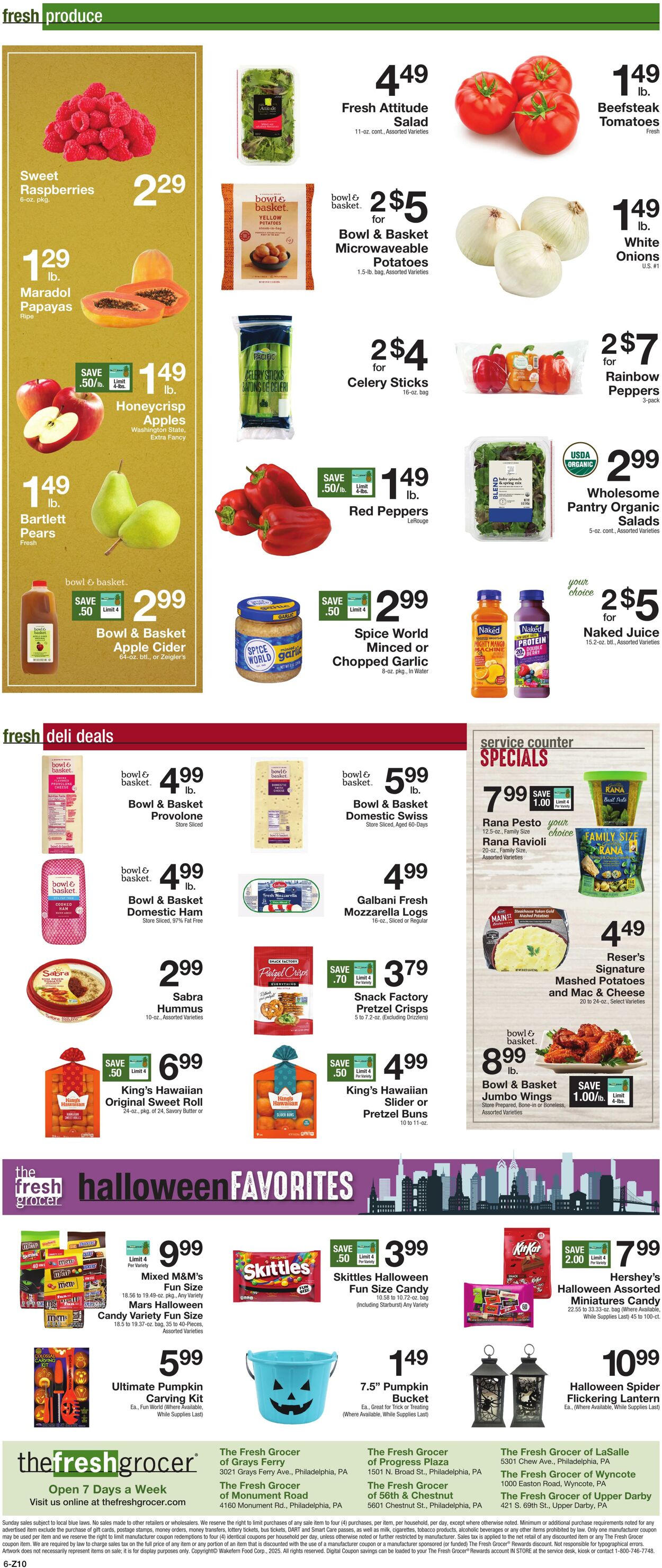 Weekly ad Gerrity's Supermarkets 10/09/2025 - 10/16/2025