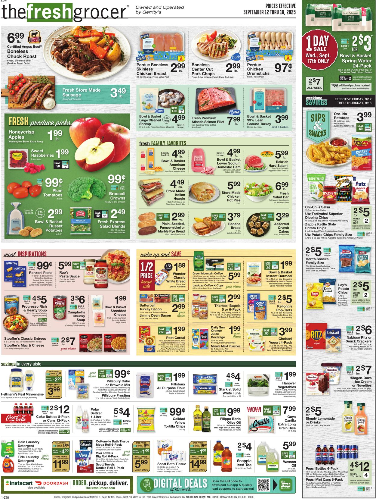 Weekly ad Gerrity's Supermarkets 09/11/2025 - 09/18/2025