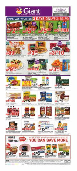 Weekly ad Giant Food 01/27/2023 - 02/02/2023