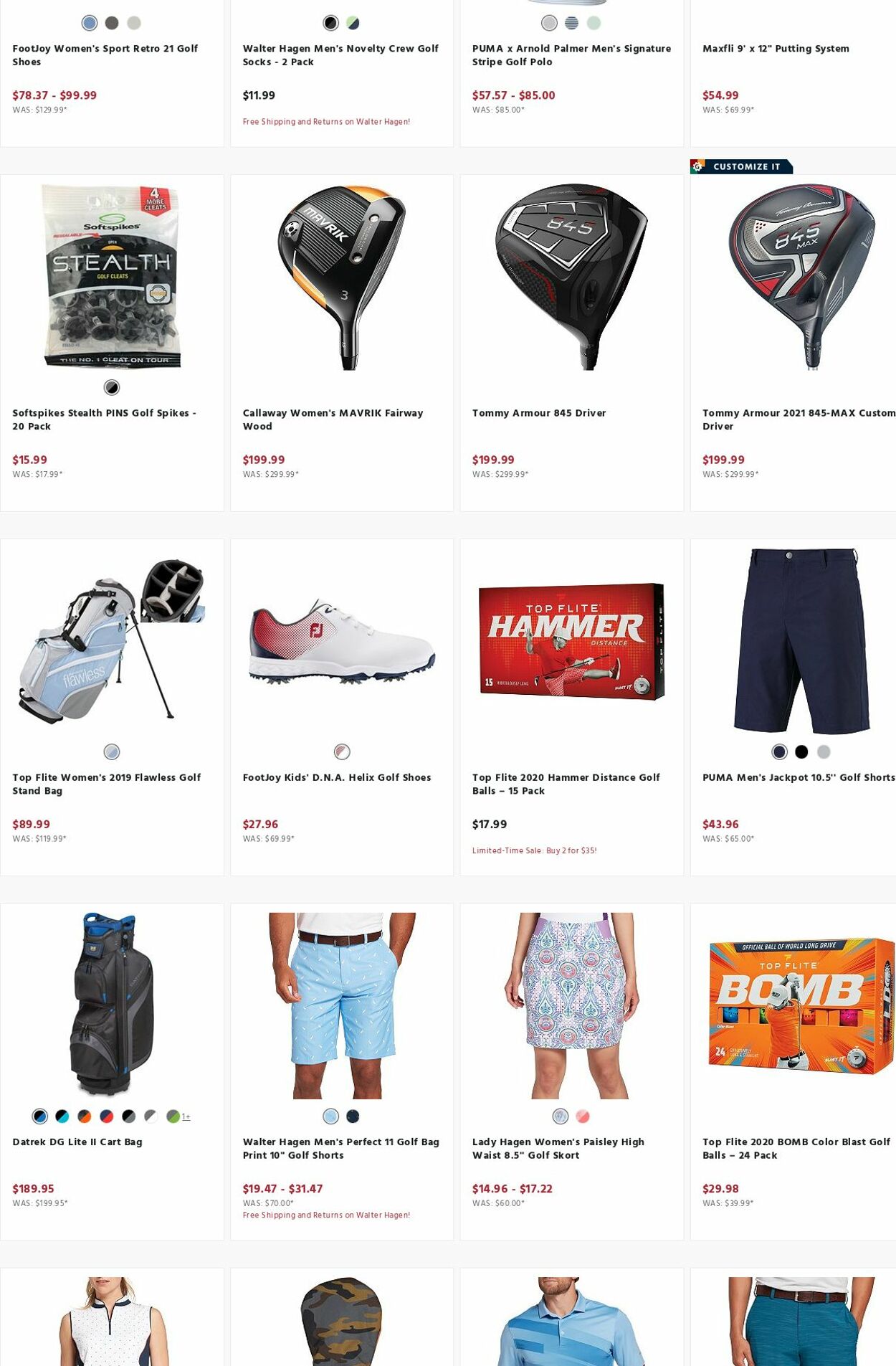 Weekly ad Golf Galaxy 07/18/2022 - 07/24/2022