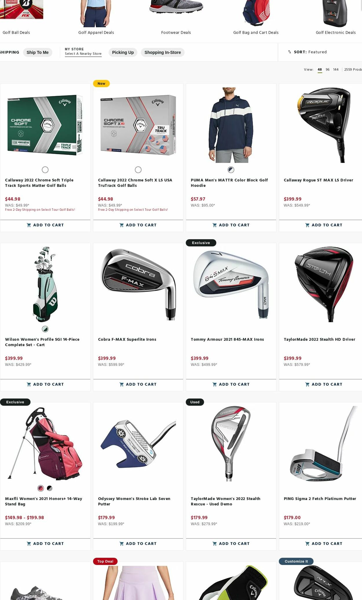 Weekly ad Golf Galaxy 09/25/2023 - 10/01/2023