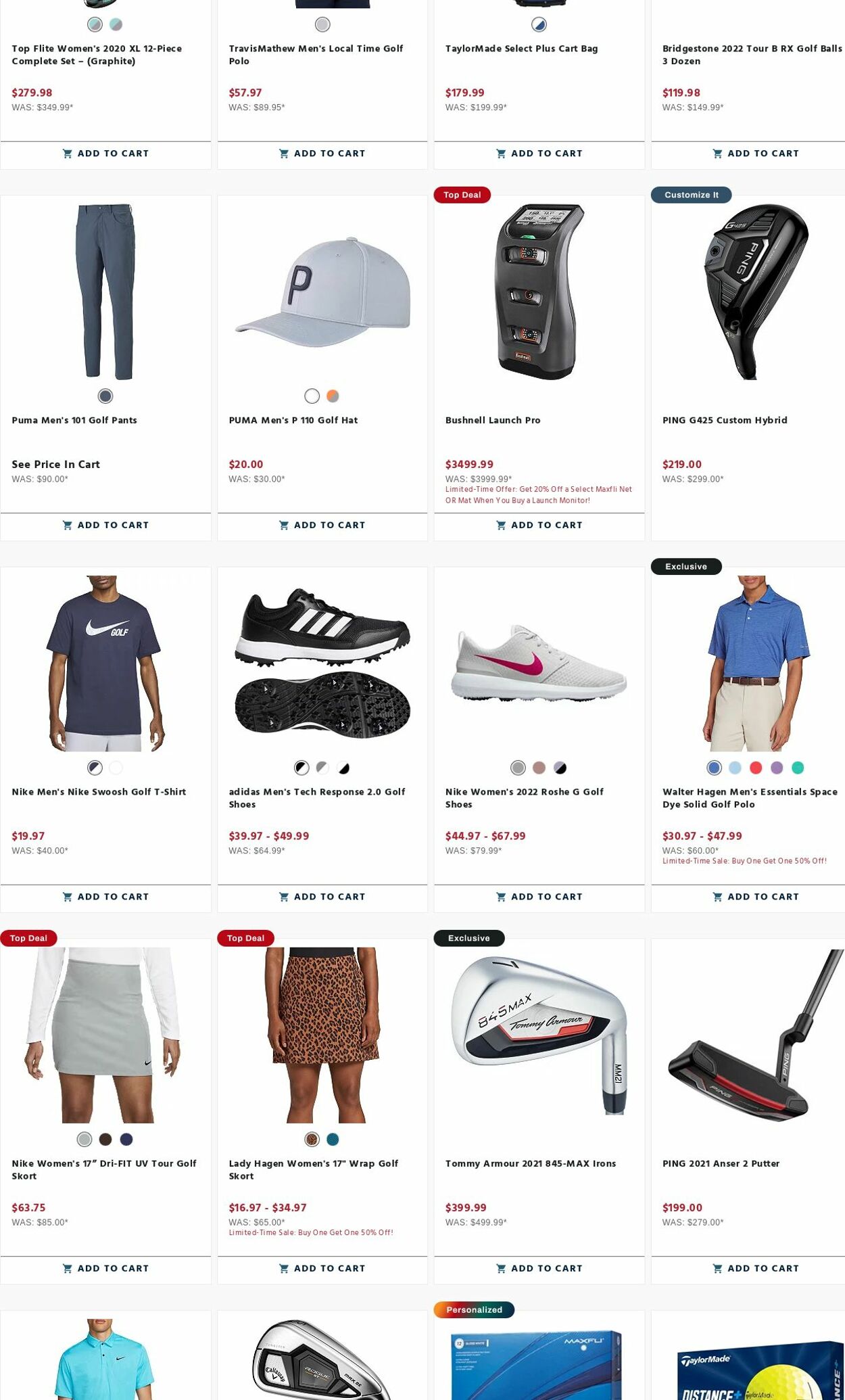 Weekly ad Golf Galaxy 07/31/2023 - 08/06/2023