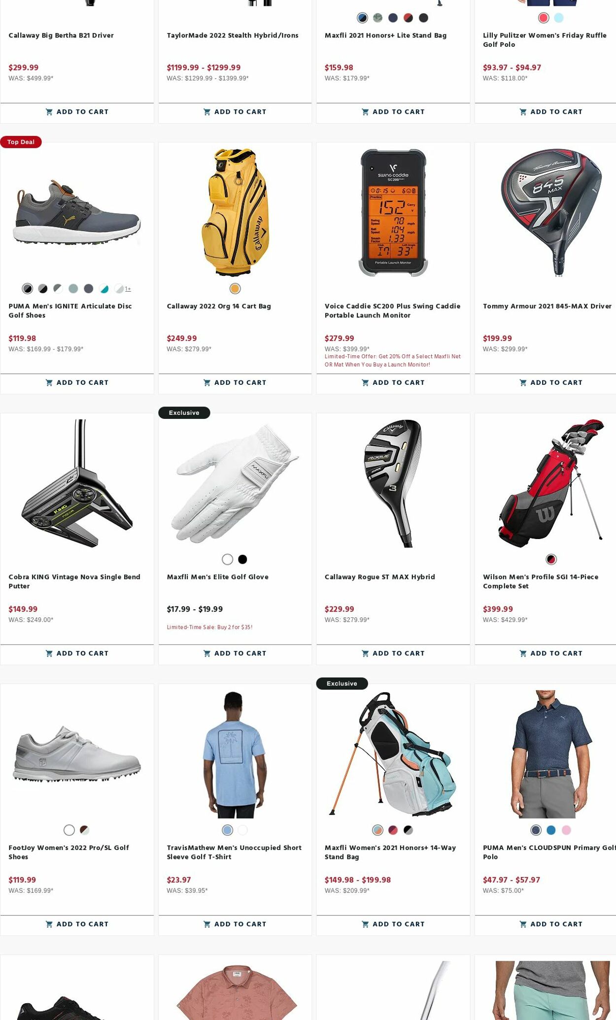 Weekly ad Golf Galaxy 07/31/2023 - 08/06/2023