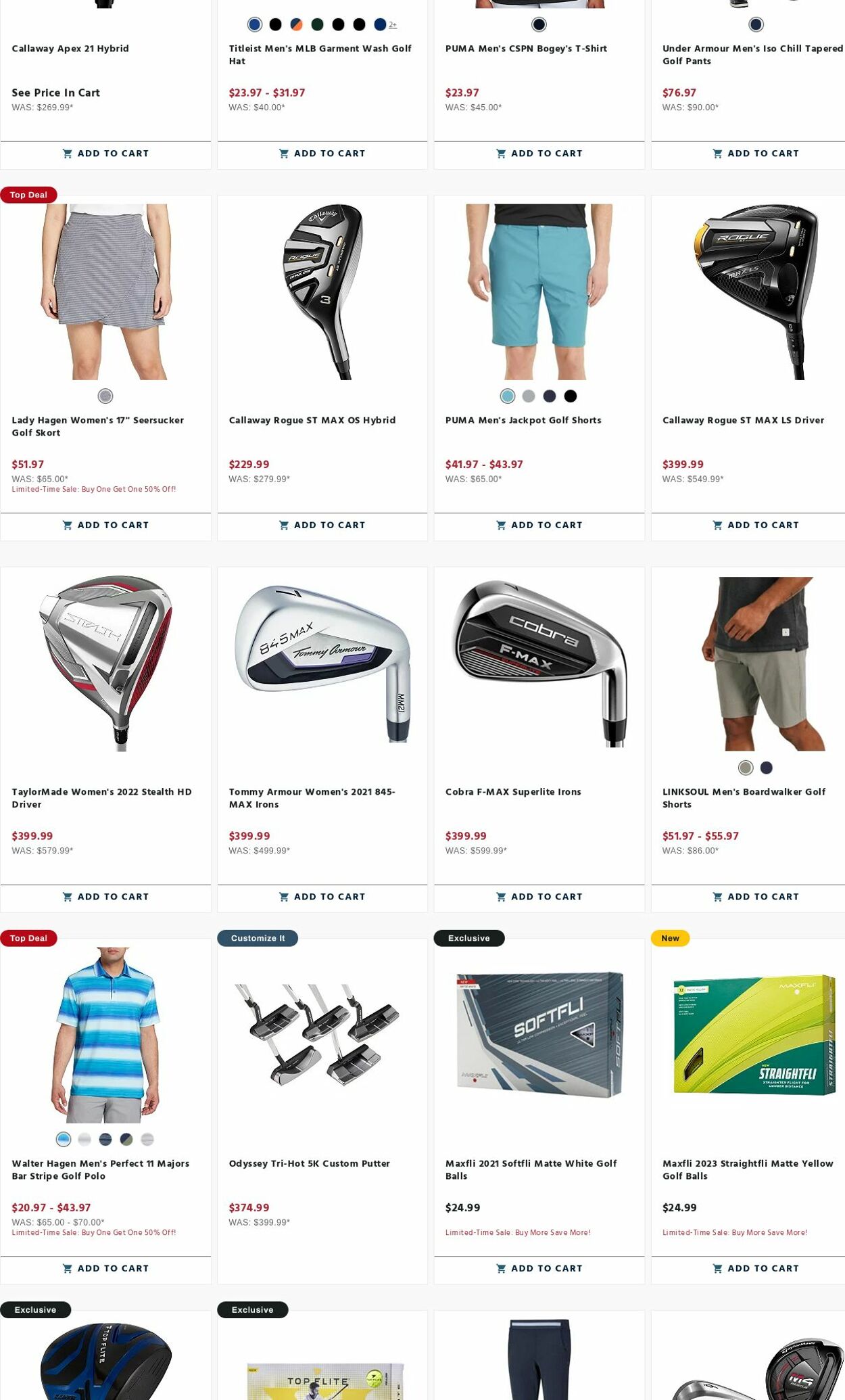 Weekly ad Golf Galaxy 07/31/2023 - 08/06/2023