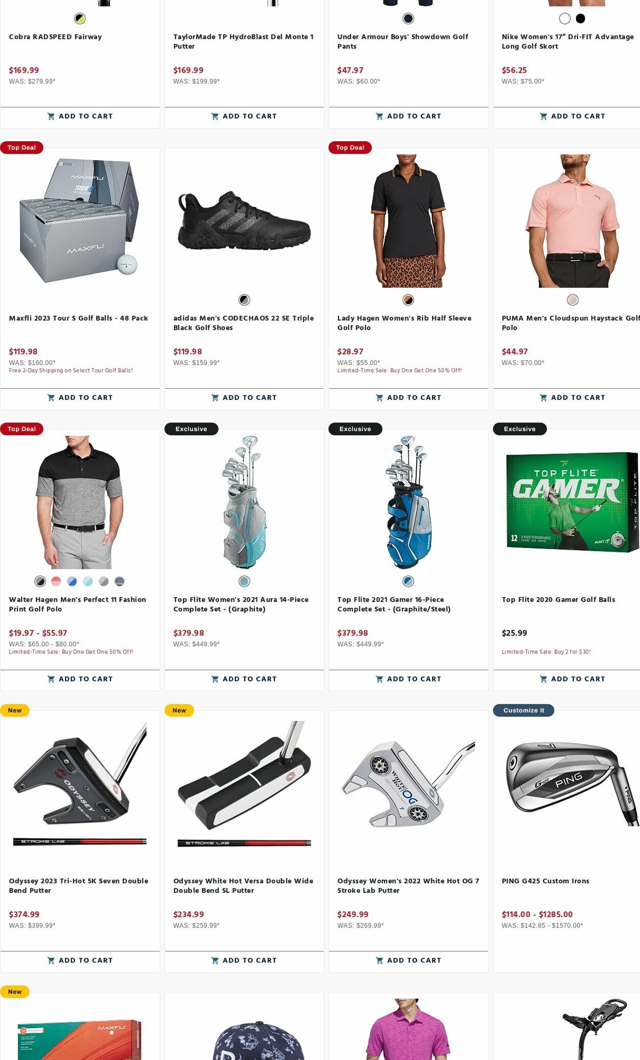 Weekly ad Golf Galaxy 07/31/2023 - 08/06/2023