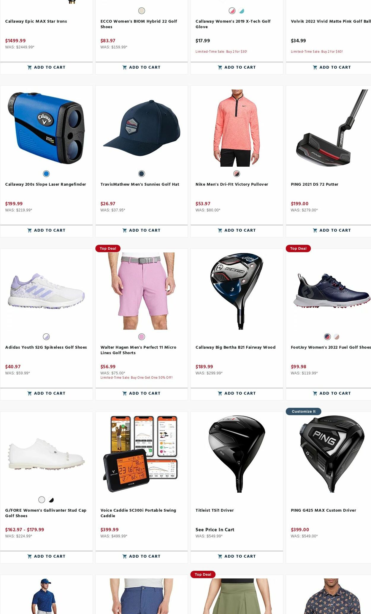 Weekly ad Golf Galaxy 07/31/2023 - 08/06/2023