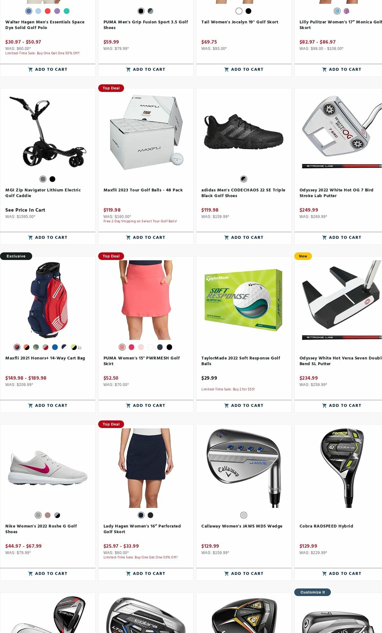 Weekly ad Golf Galaxy 07/06/2023 - 07/18/2023