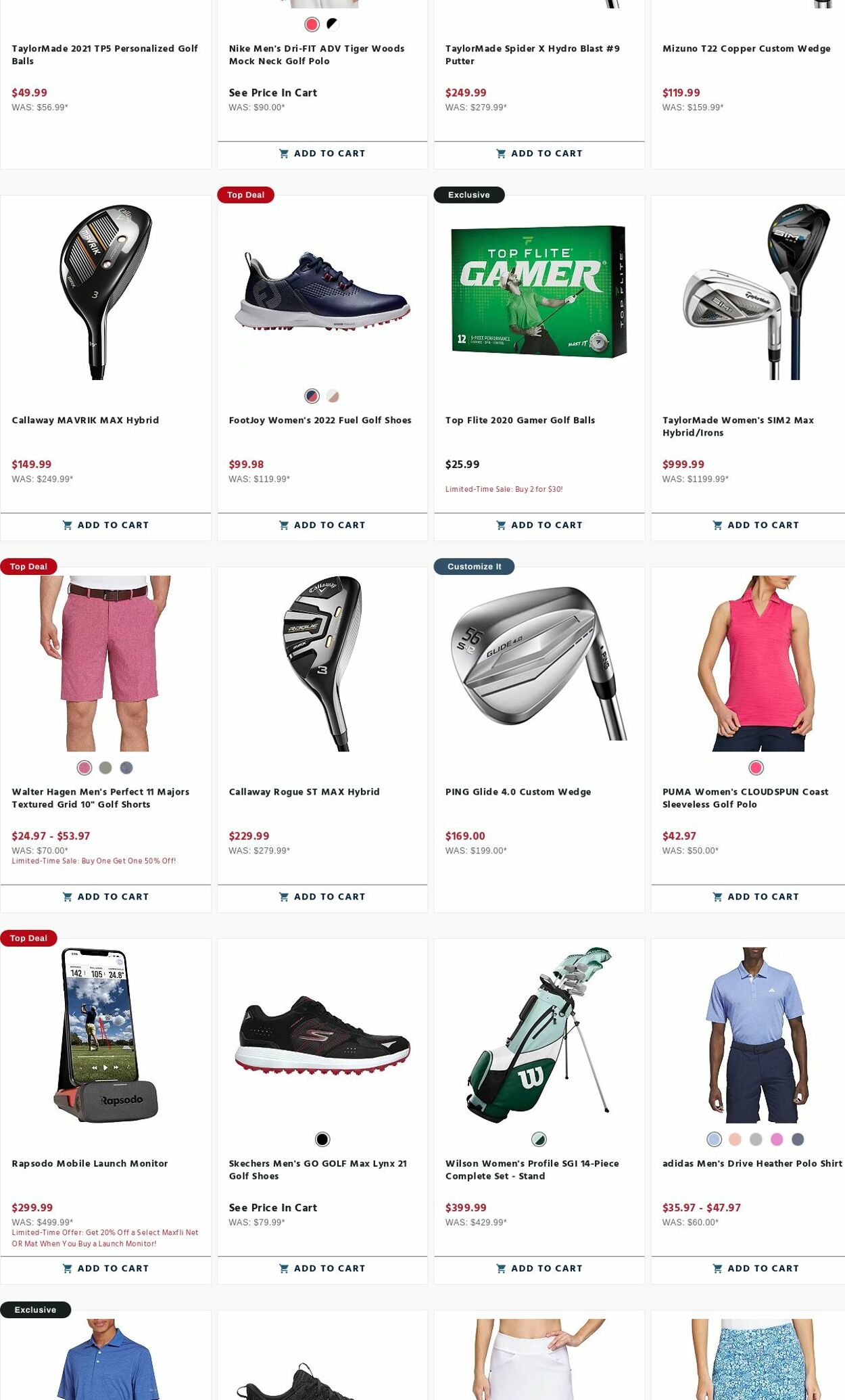 Weekly ad Golf Galaxy 07/06/2023 - 07/18/2023