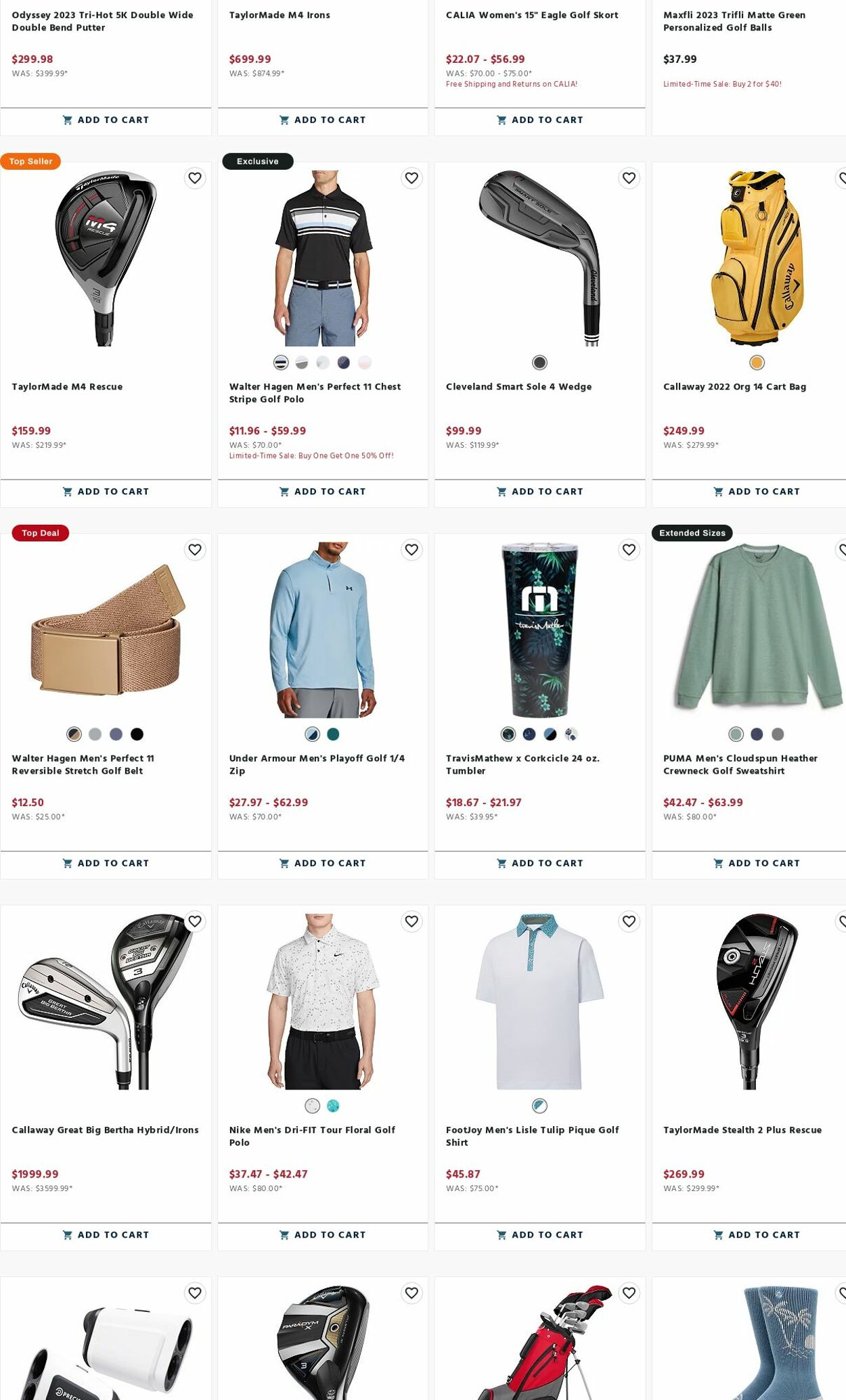 Weekly ad Golf Galaxy 01/08/2024 - 01/21/2024