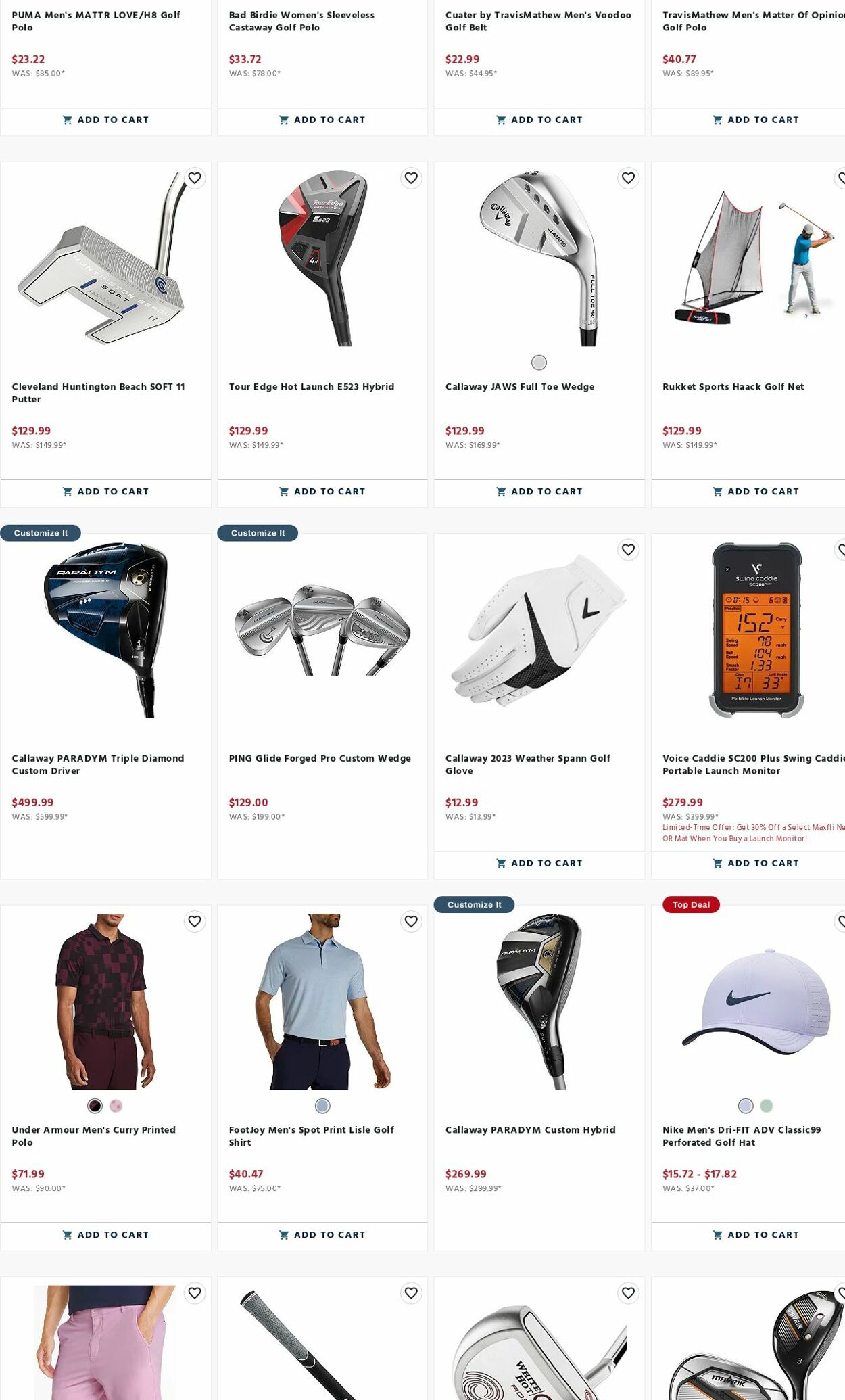 Weekly ad Golf Galaxy 01/08/2024 - 01/21/2024