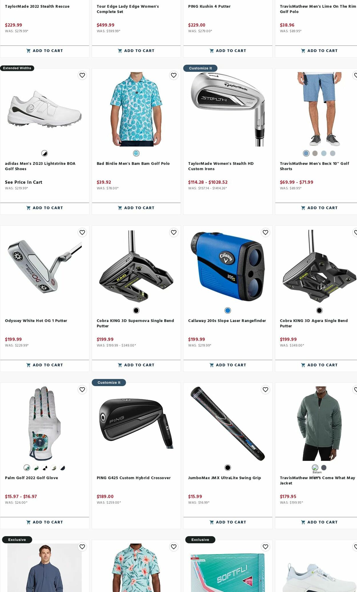 Weekly ad Golf Galaxy 01/08/2024 - 01/21/2024