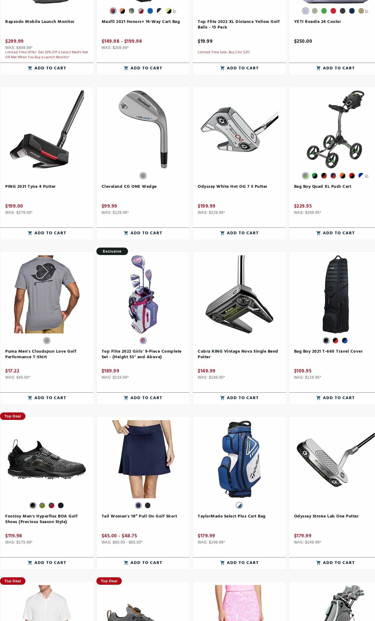 Weekly ad Golf Galaxy 07/24/2023 - 07/30/2023