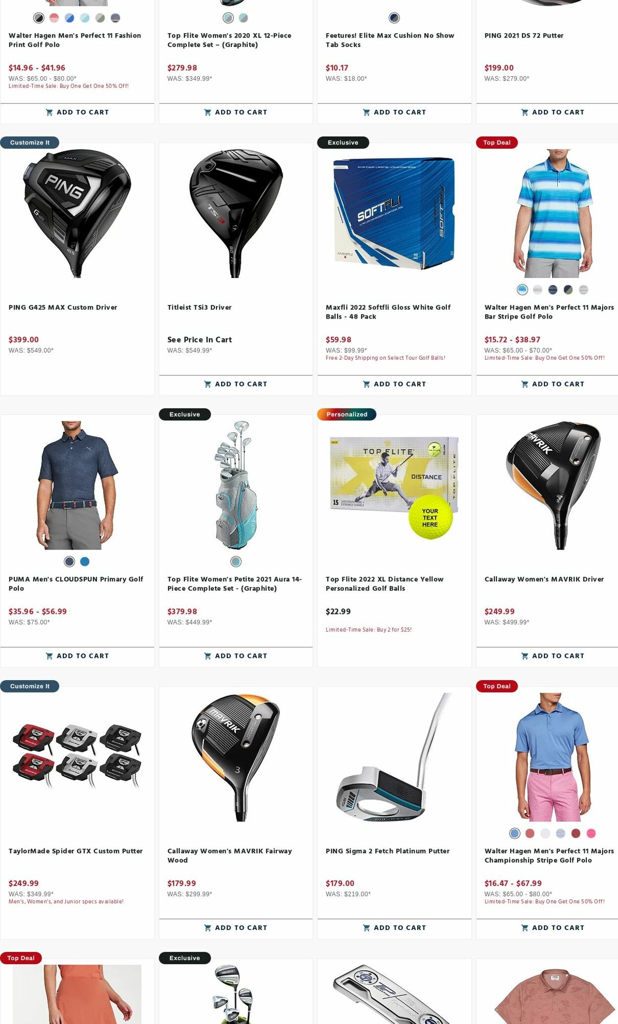 Weekly ad Golf Galaxy 07/24/2023 - 07/30/2023