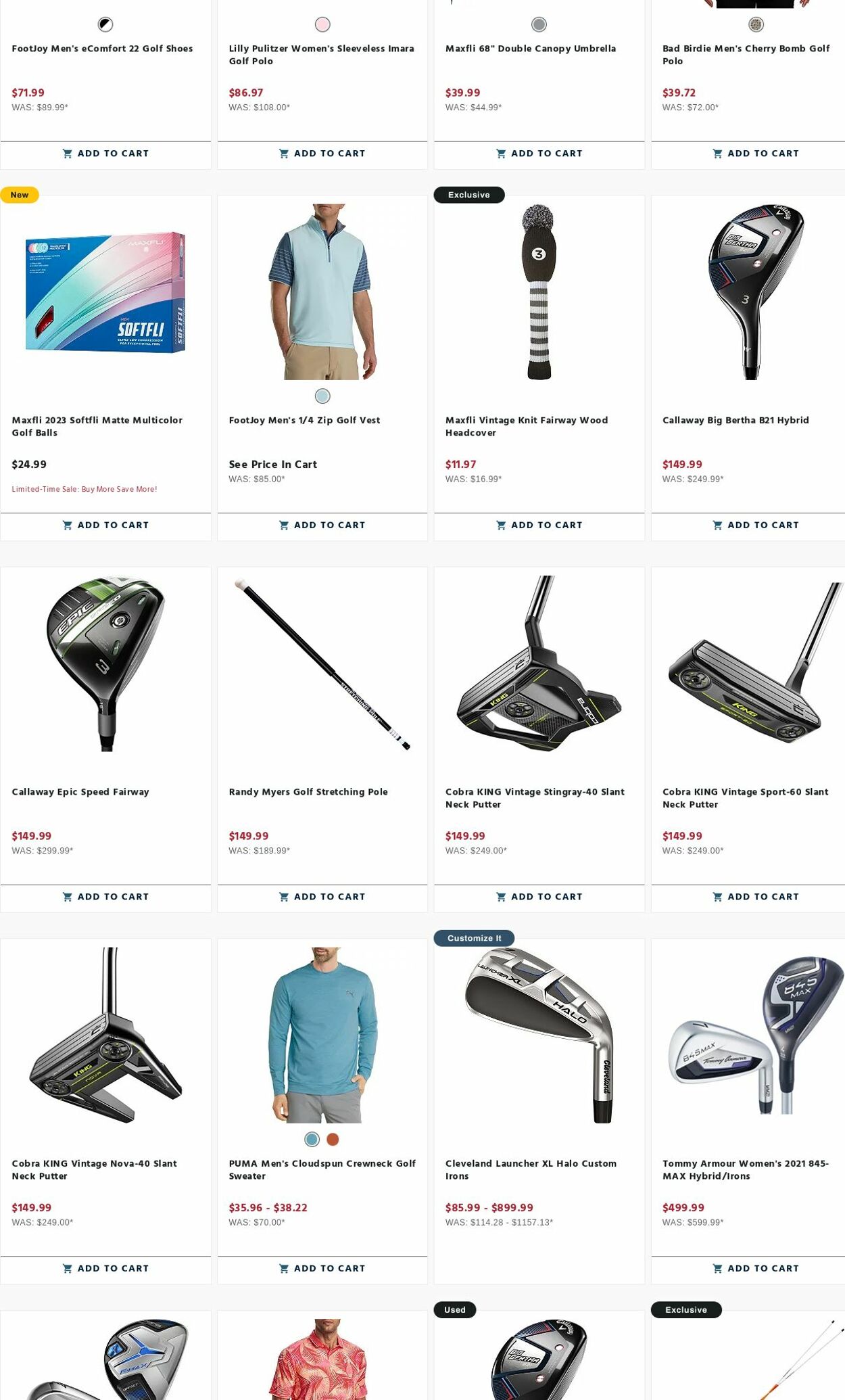 Weekly ad Golf Galaxy 07/24/2023 - 07/30/2023