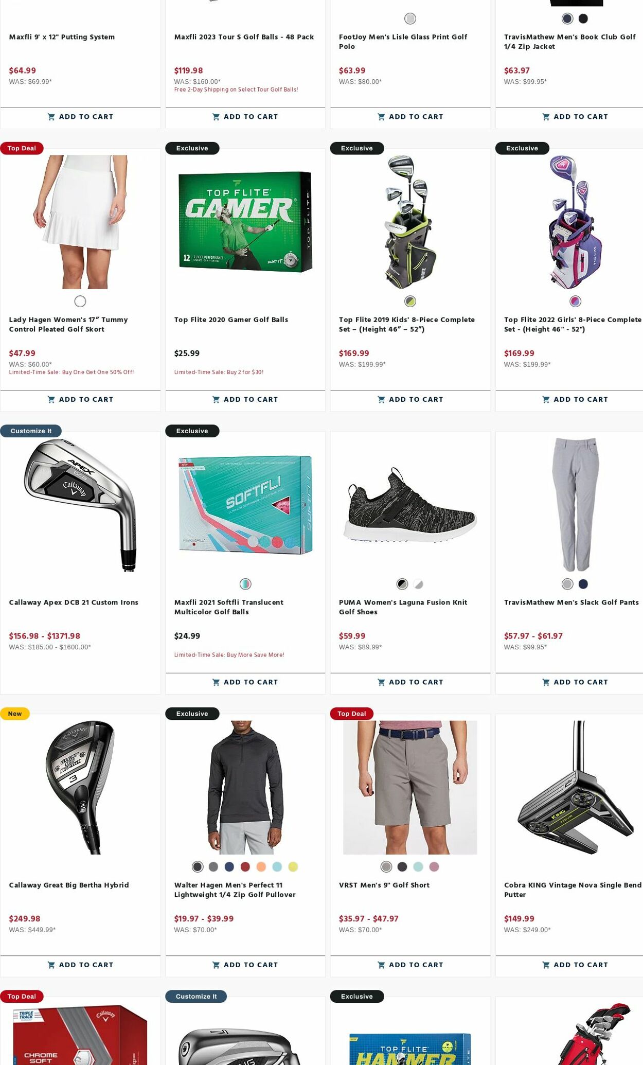 Weekly ad Golf Galaxy 08/07/2023 - 08/13/2023