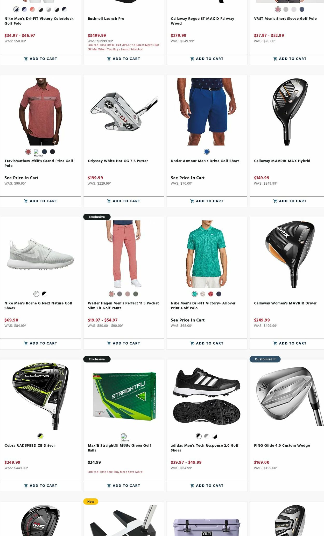 Weekly ad Golf Galaxy 08/07/2023 - 08/13/2023