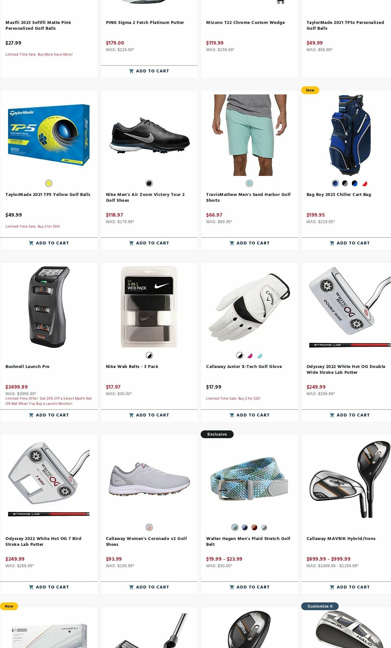 Weekly ad Golf Galaxy 08/21/2023 - 08/27/2023