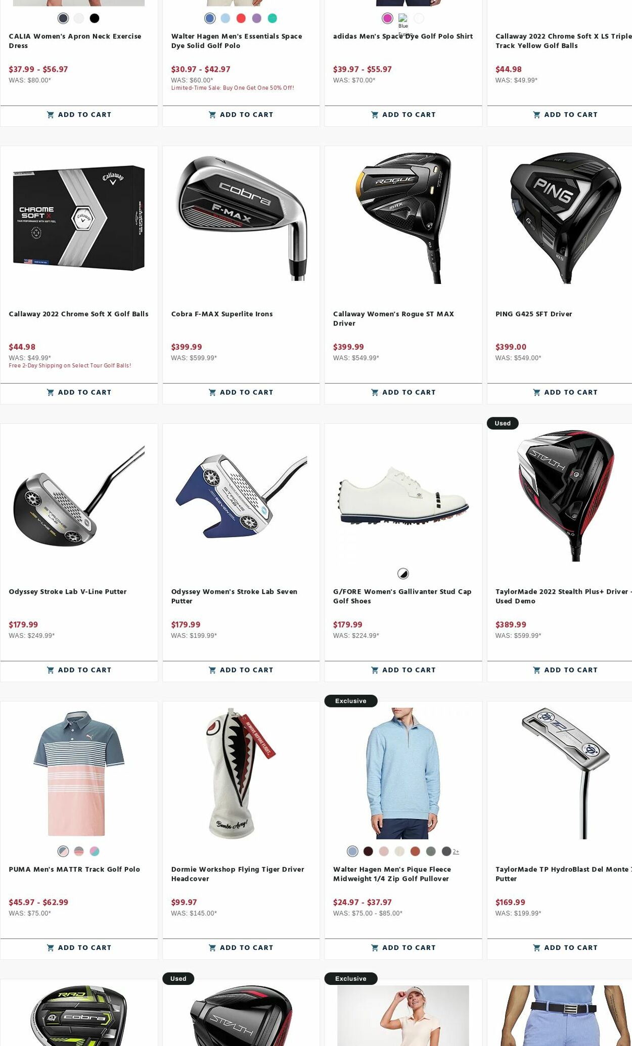 Weekly ad Golf Galaxy 08/21/2023 - 08/27/2023