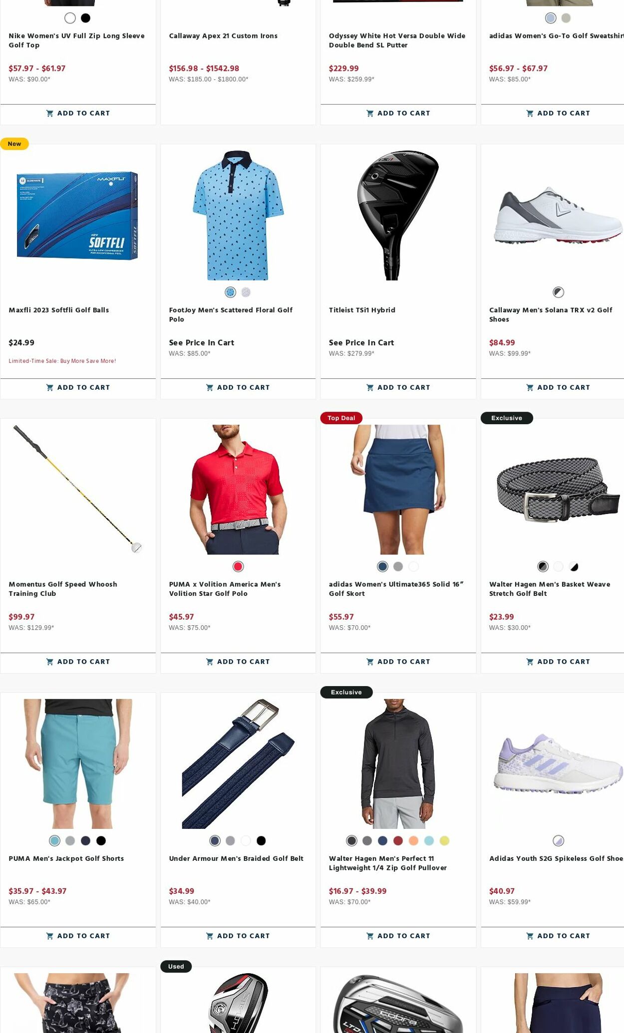 Weekly ad Golf Galaxy 08/21/2023 - 08/27/2023