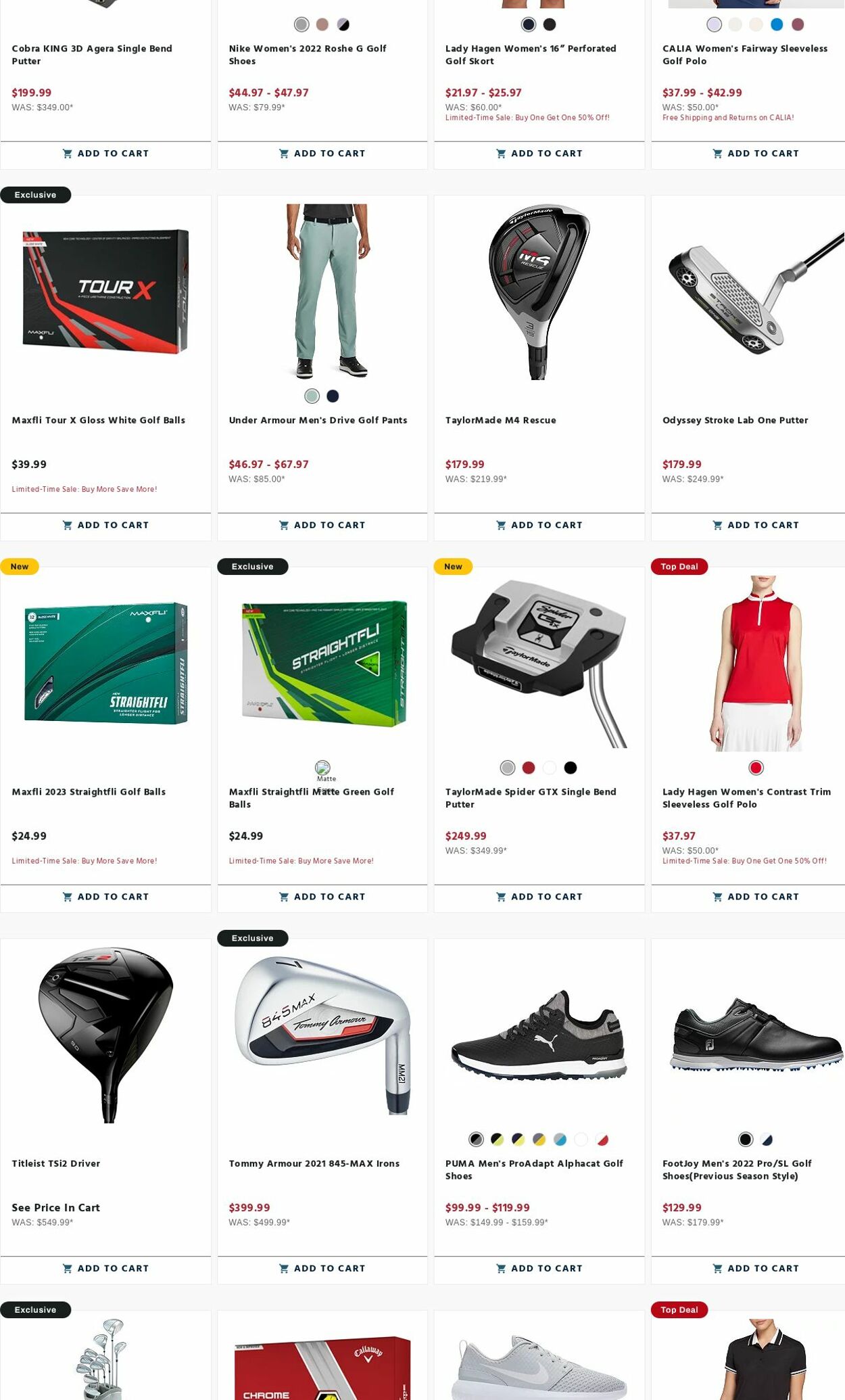 Weekly ad Golf Galaxy 08/21/2023 - 08/27/2023