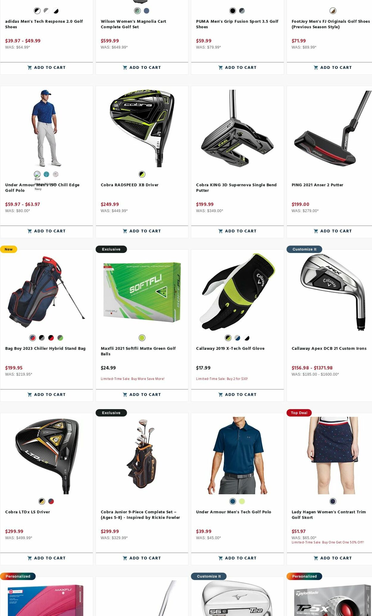 Weekly ad Golf Galaxy 08/21/2023 - 08/27/2023