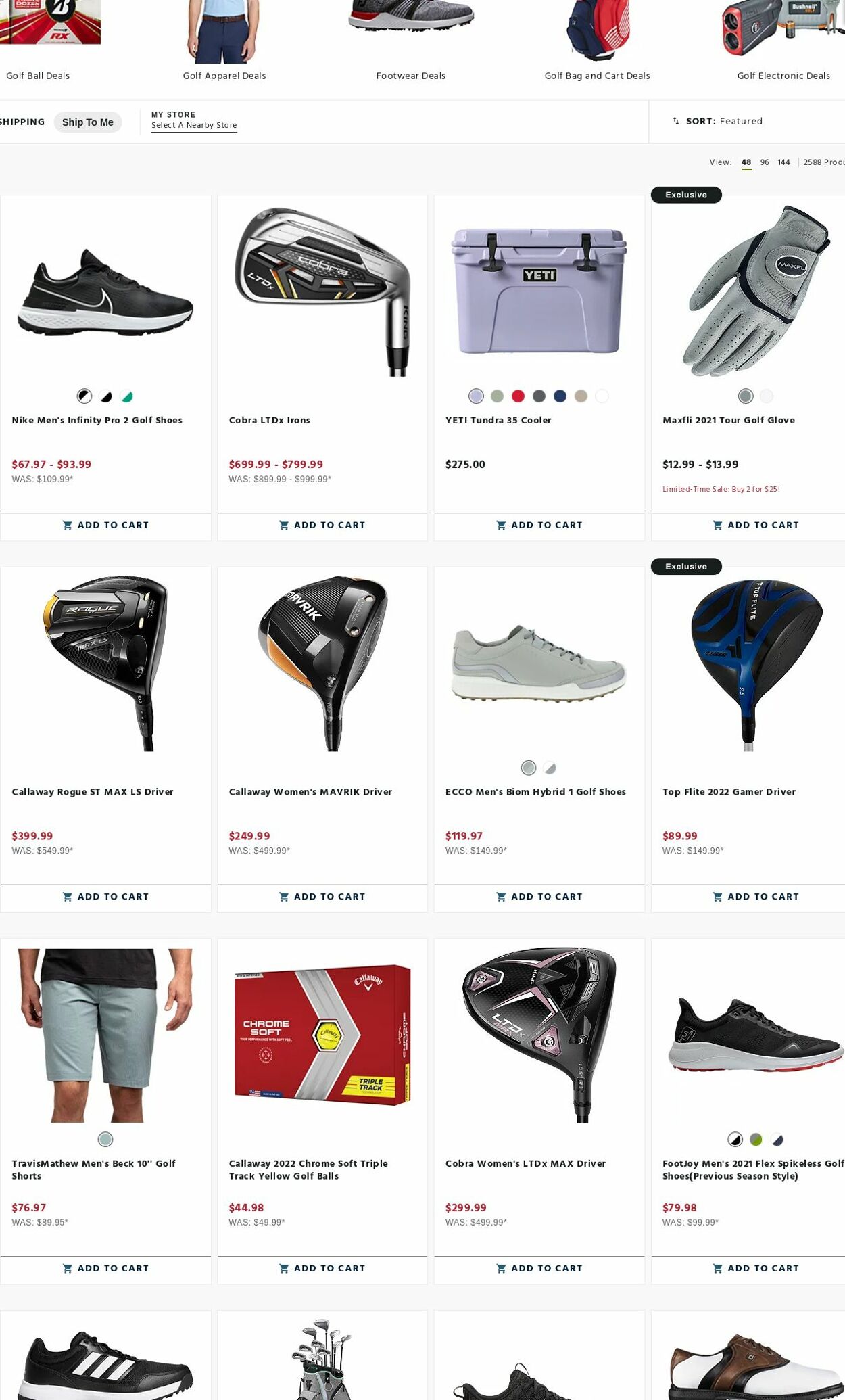 Weekly ad Golf Galaxy 08/21/2023 - 08/27/2023