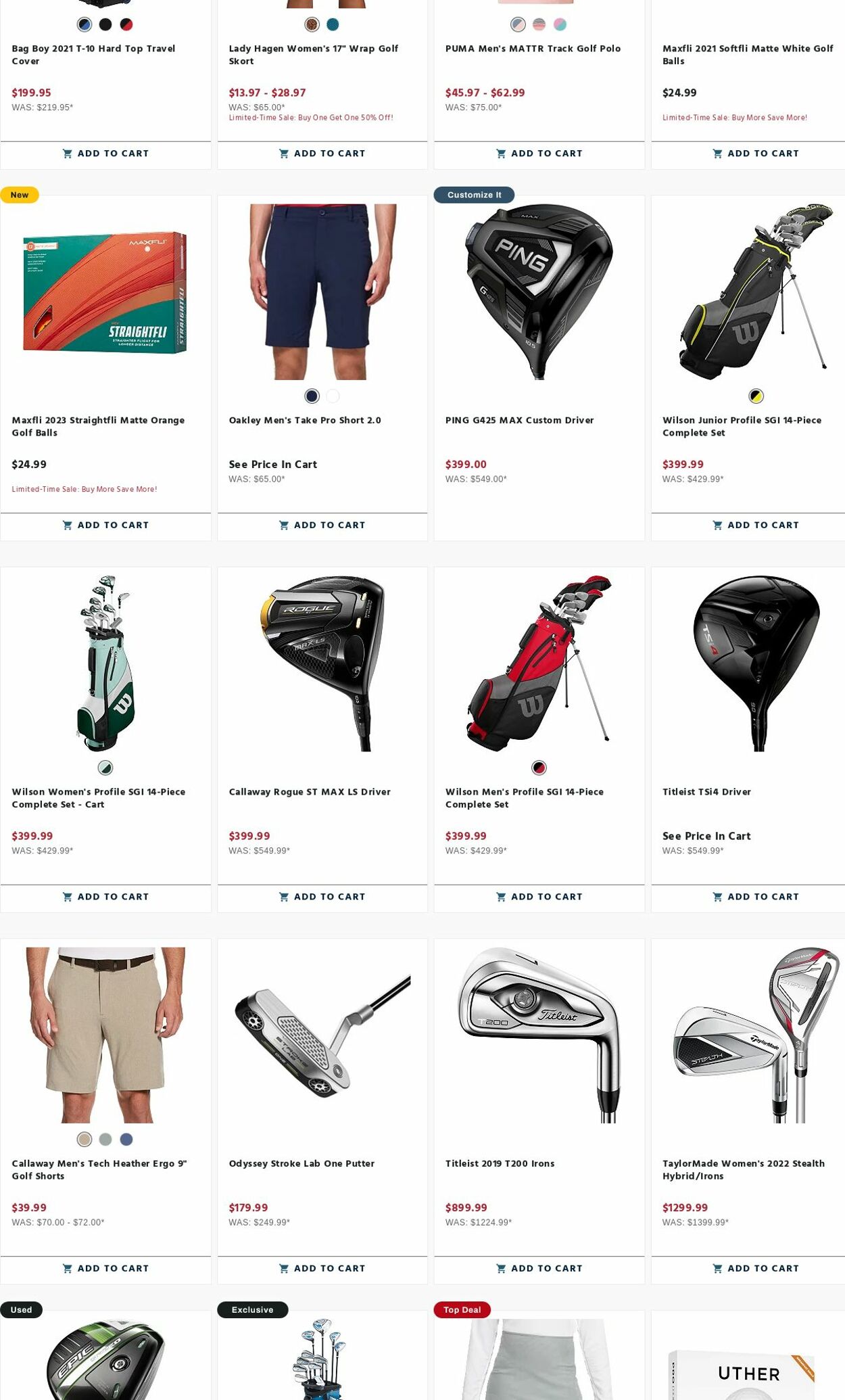 Weekly ad Golf Galaxy 08/28/2023 - 09/03/2023