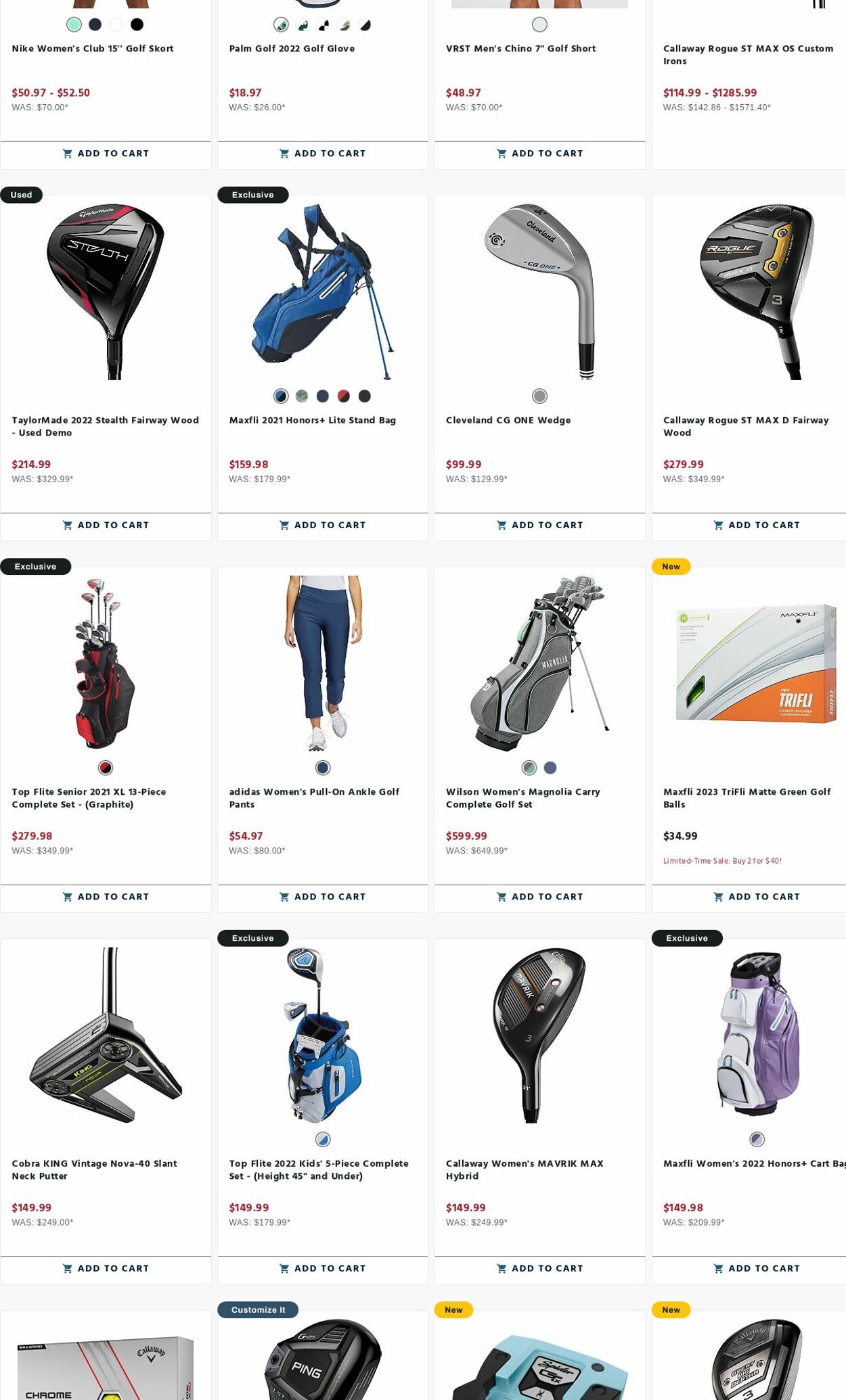 Weekly ad Golf Galaxy 08/28/2023 - 09/03/2023