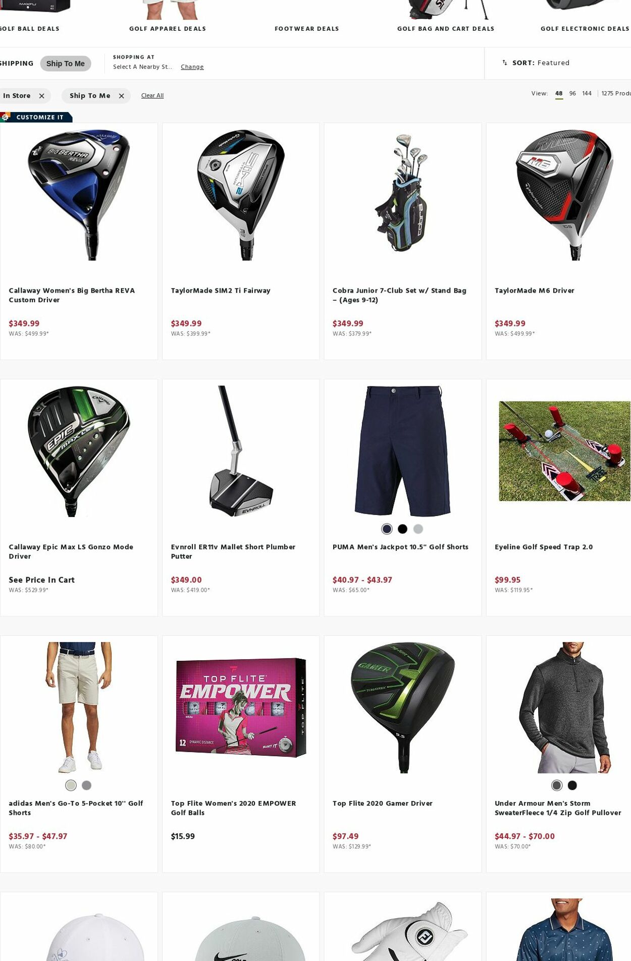 Weekly ad Golf Galaxy 08/22/2022 - 08/28/2022