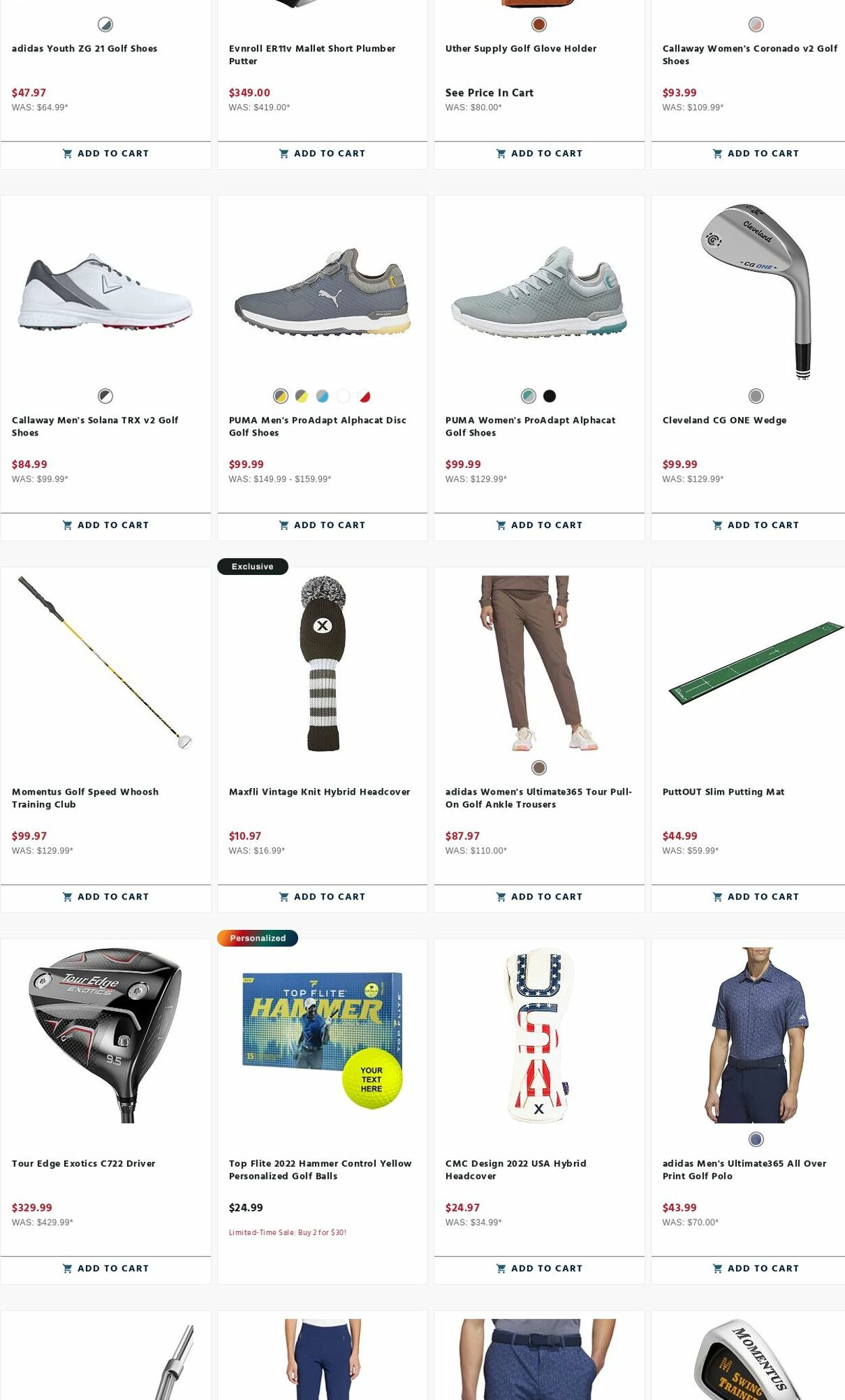 Weekly ad Golf Galaxy 08/14/2023 - 08/20/2023