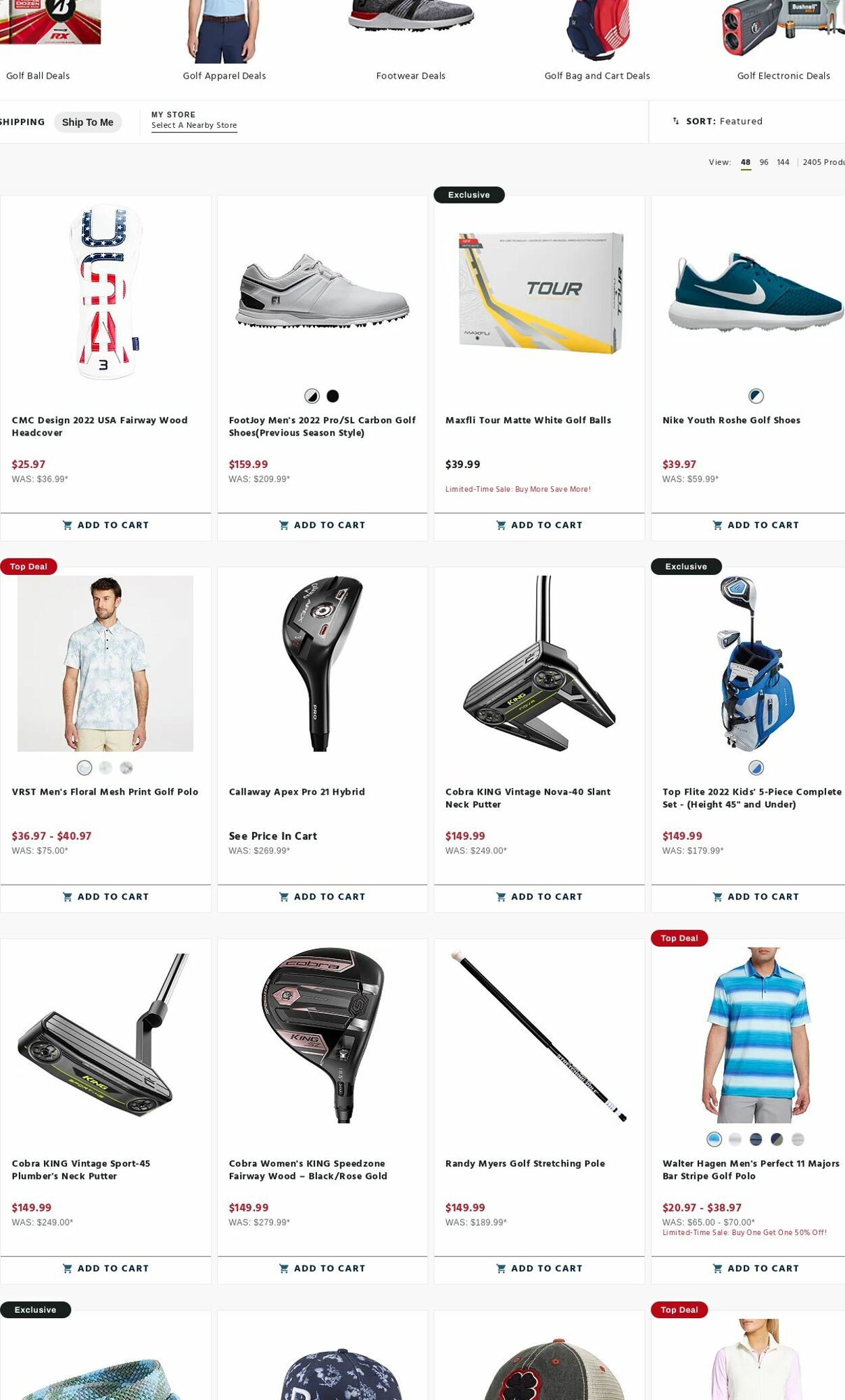 Weekly ad Golf Galaxy 08/14/2023 - 08/20/2023