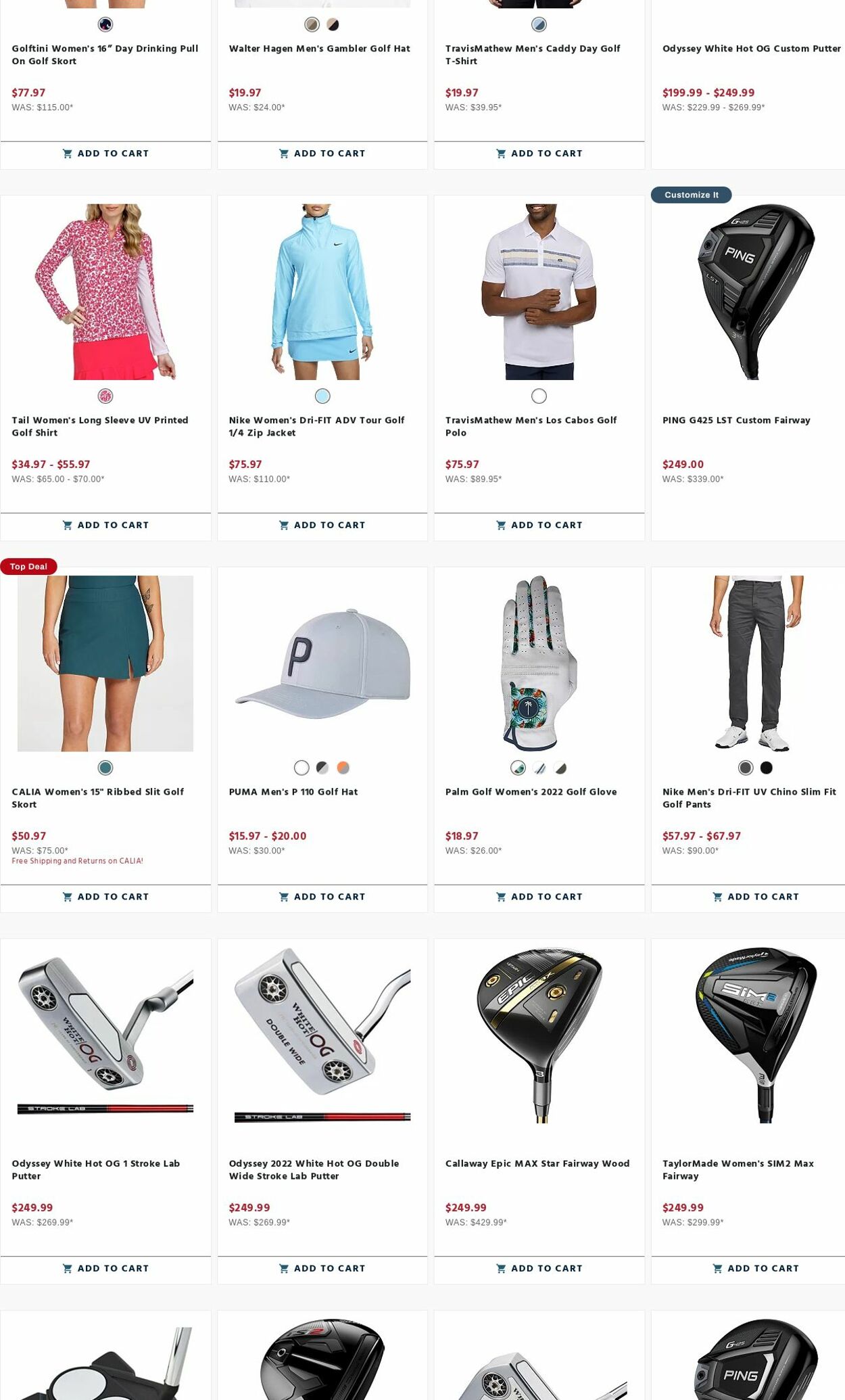 Weekly ad Golf Galaxy 08/14/2023 - 08/20/2023